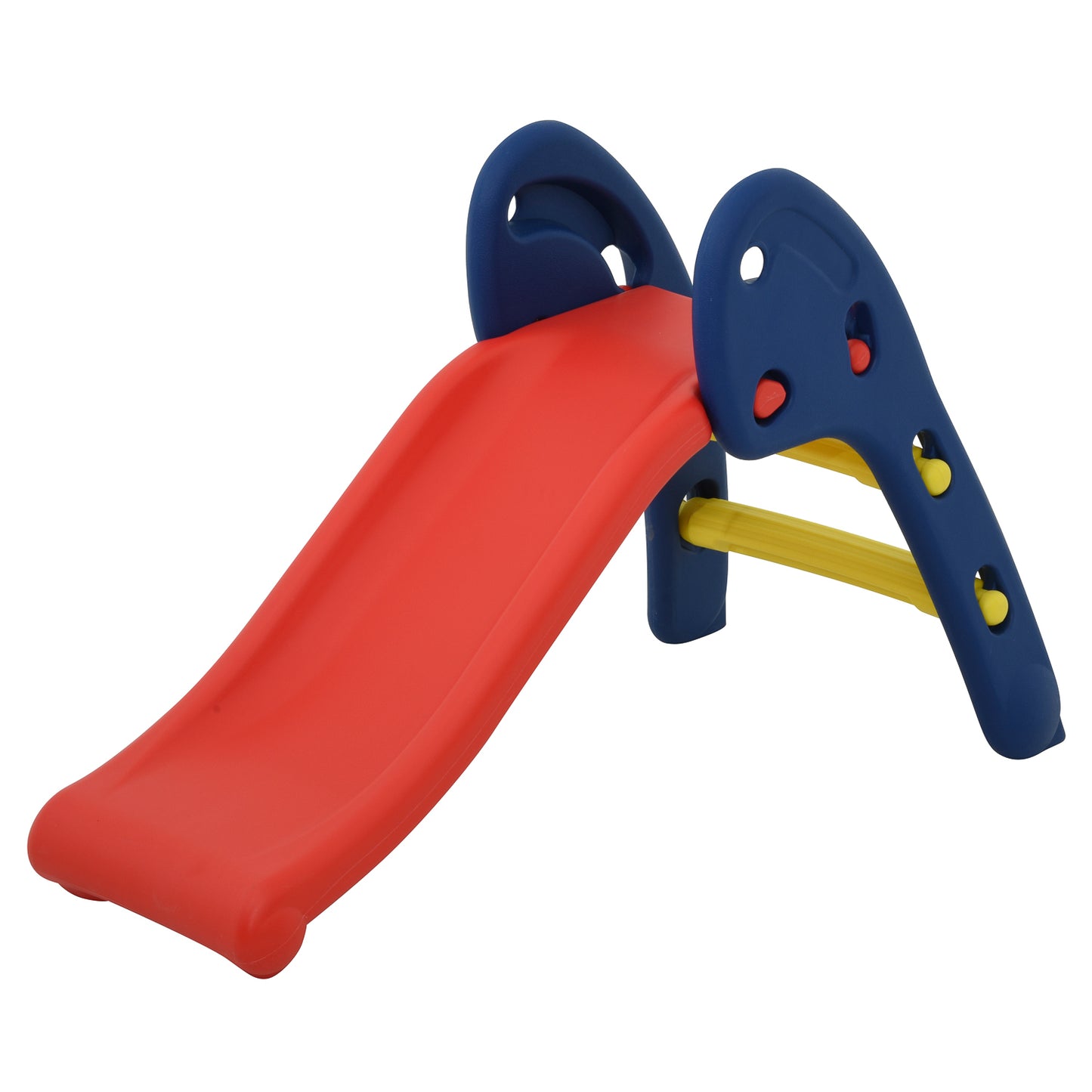 Kids Plastic Foldable Slide - CE Proved Indoor Playground Equipment - Blue/Red/Yellow (XSL001)