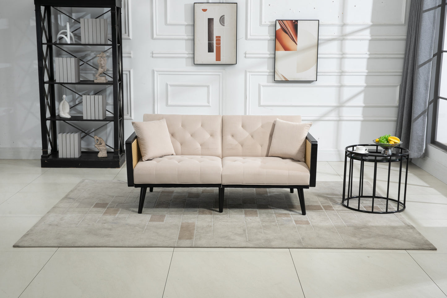 COOLMORE Velvet Sofa: Accent Loveseat with Metal Feet - Stylish, Comfortable, Size Options, Multiple Colors