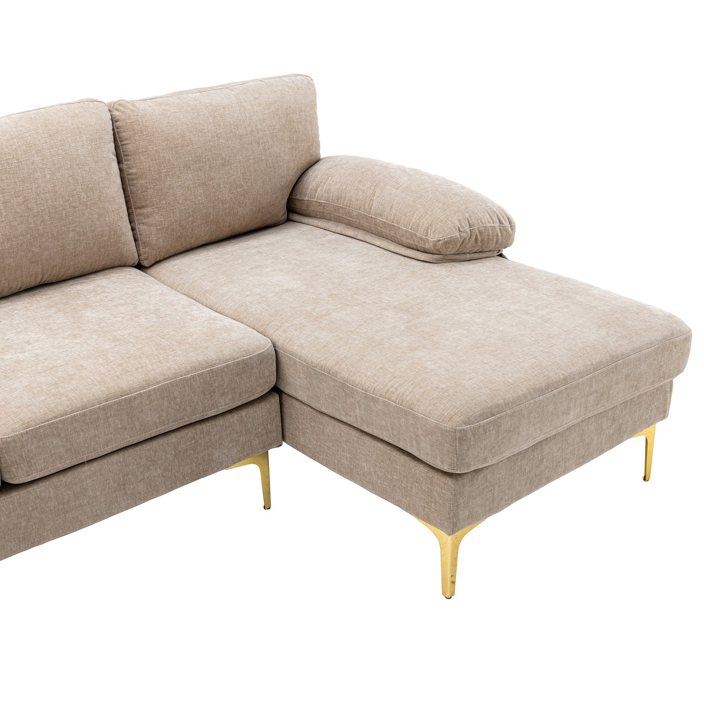 Accentuate Your Living Room with the COOLMORE Sectional Sofa - Stylish, Comfortable, and Versatile Design in Multiple Colors and Sizes Available
