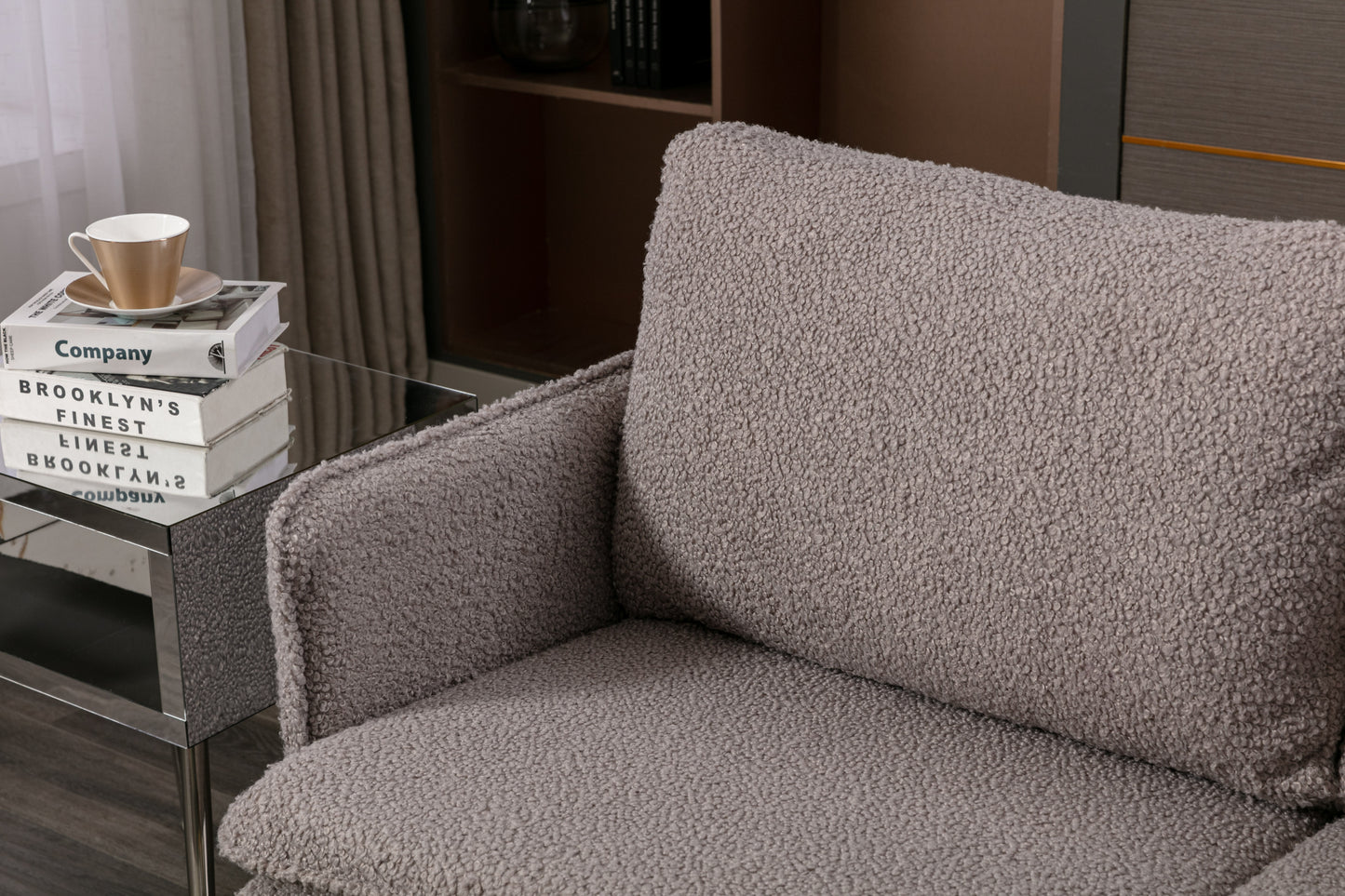 COOLMORE Sofa: Accent Loveseat with Iron Feet - Comfortable and Stylish Furniture for Your Home Décor