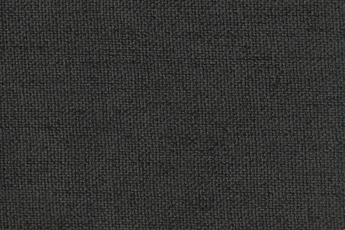 Living Room Furniture Charcoal Cushion Sectional with Ottoman - Linen Like Fabric Sofa Chaise