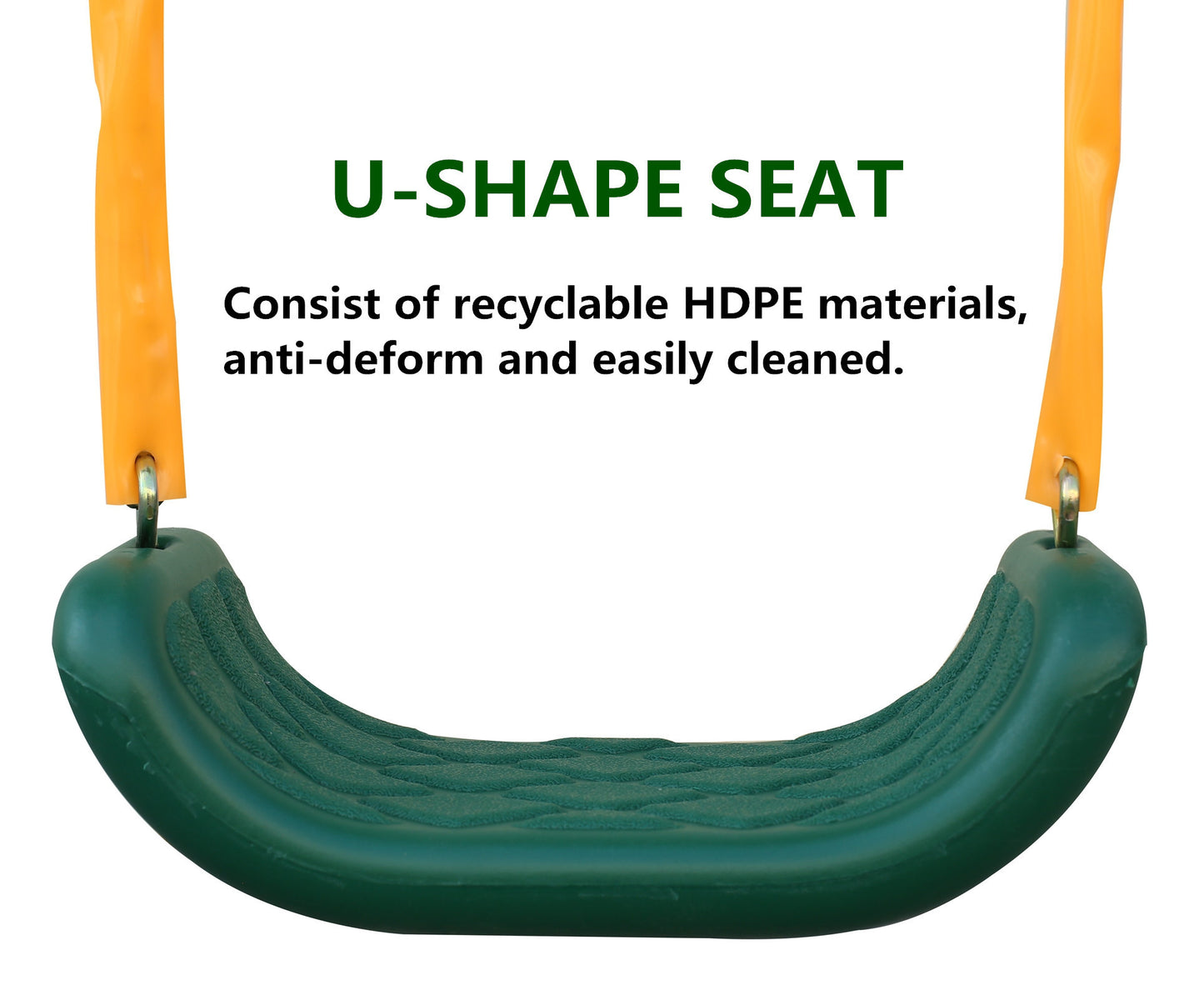 Metal Swing Set w/ Slide - Durable Outdoor Playset for Kids - Sturdy Steel Frame, Secure Swings, and Fun Slide - Available in Various Colors and Sizes