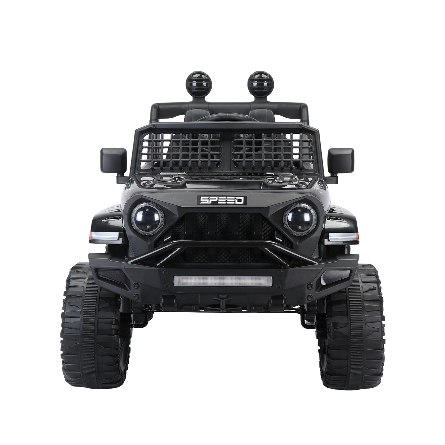 12V7A Kids Ride on Truck 2.4G with Parents Remote Control, Electric Car for Kids, Three Speed Adjustable, Power Display, USB, MP3, Bluetooth, LED Light, Three-Point Safety Belt - Ride on Truck Car for Kid