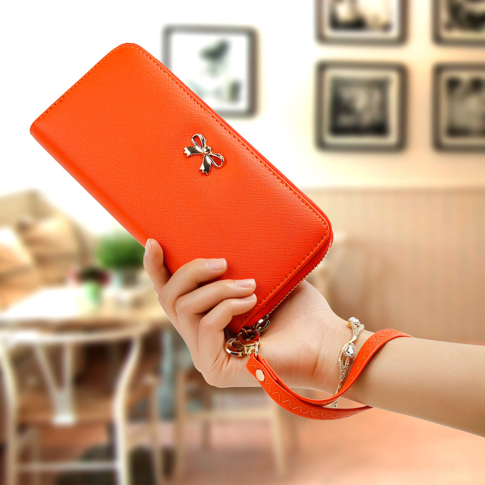 GEARONIC TM Women Wallet Long Clutch Faux Leather Card Holder Fashion Hand Purse Lady Woman Handbag Bag