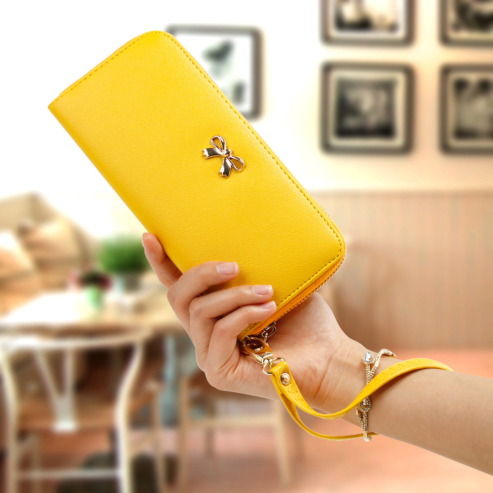GEARONIC TM Women Wallet Long Clutch Faux Leather Card Holder Fashion Hand Purse Lady Woman Handbag Bag