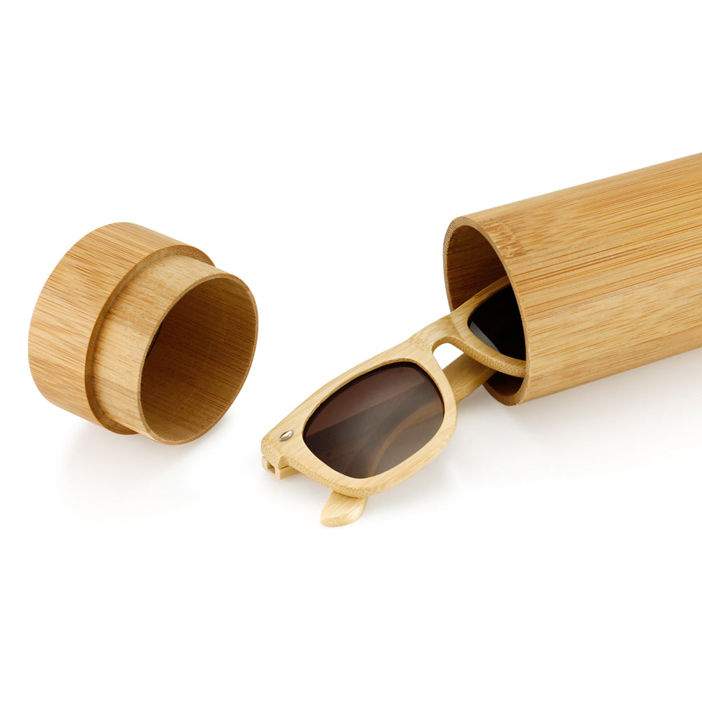 Polarized Genuine Bamboo lightweight Wood Entire Frame Vintage Handcraft Sunglasses Mens Womens Eyewear with Wooden Bamboo box