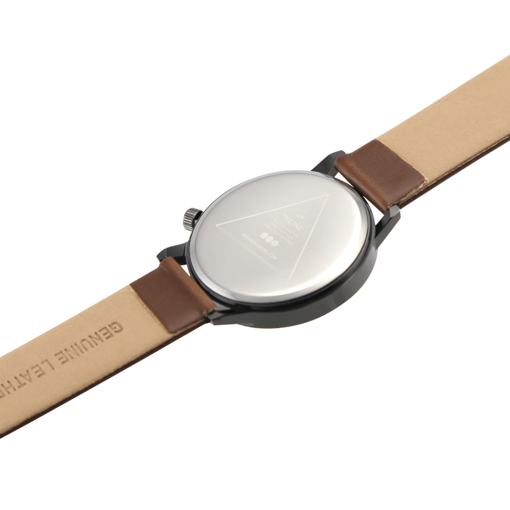 Oct17 Men's Modern Watch Classic Faux Leather Stainless Steel for Business Military Sport Quartz Star Wrist Watches