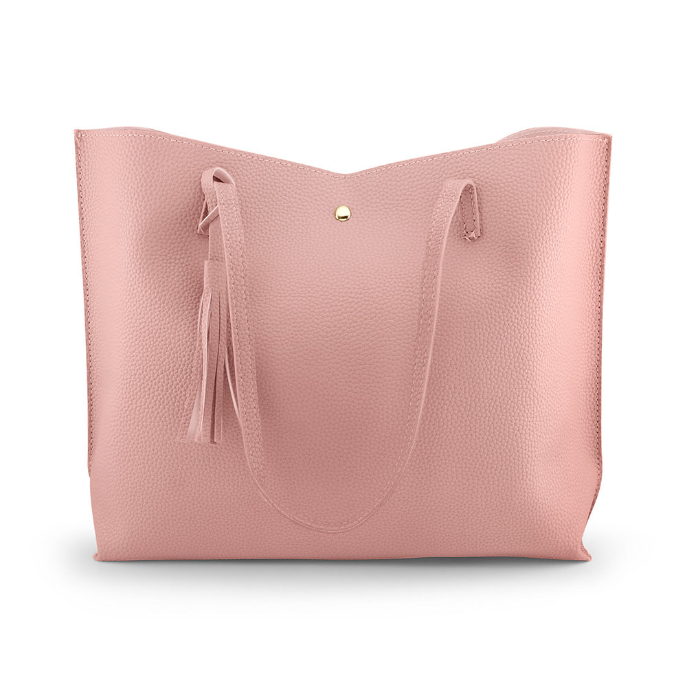 OCT17 Women Tote Bag - Tassels Faux Leather Shoulder Handbags, Fashion Ladies Purses Satchel Messenger Bags