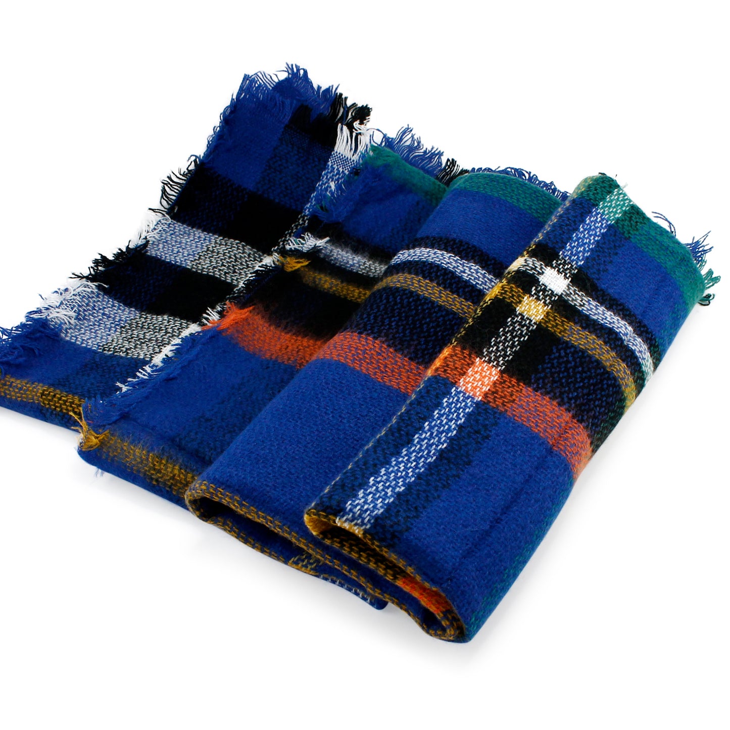 Oct17 Plaid Scarfs for Women Pashmina Tartan Wrap Large Warm Blanket Soft Shawl Checked Winter Fall Scarfs Scarves for Woman
