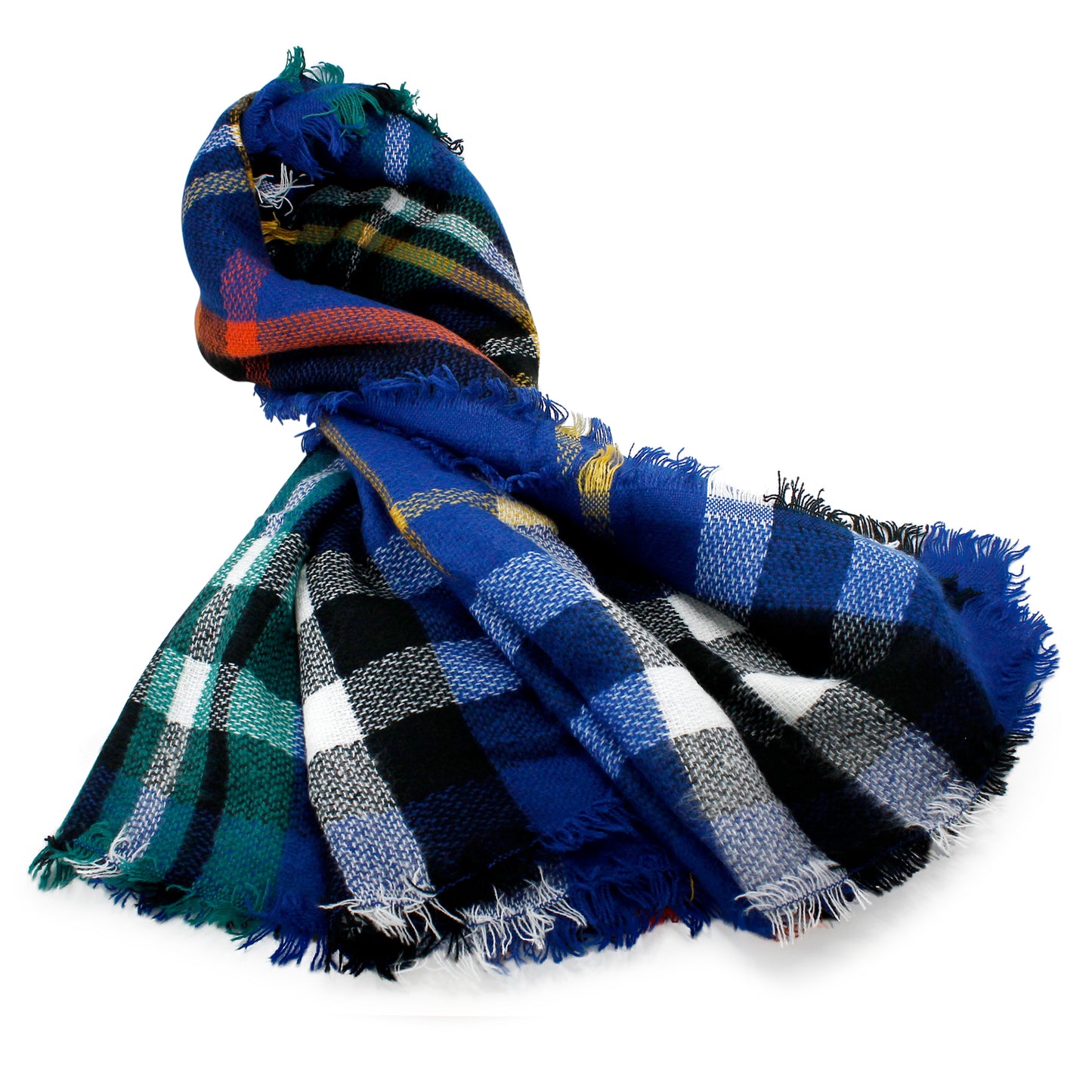 Oct17 Plaid Scarfs for Women Pashmina Tartan Wrap Large Warm Blanket Soft Shawl Checked Winter Fall Scarfs Scarves for Woman