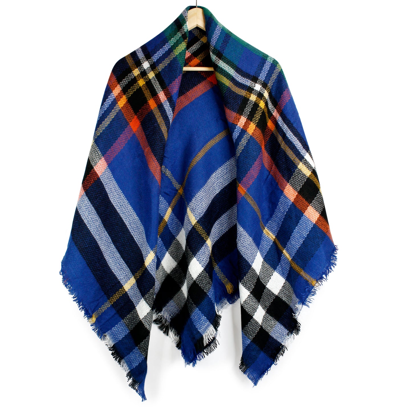Oct17 Plaid Scarfs for Women Pashmina Tartan Wrap Large Warm Blanket Soft Shawl Checked Winter Fall Scarfs Scarves for Woman