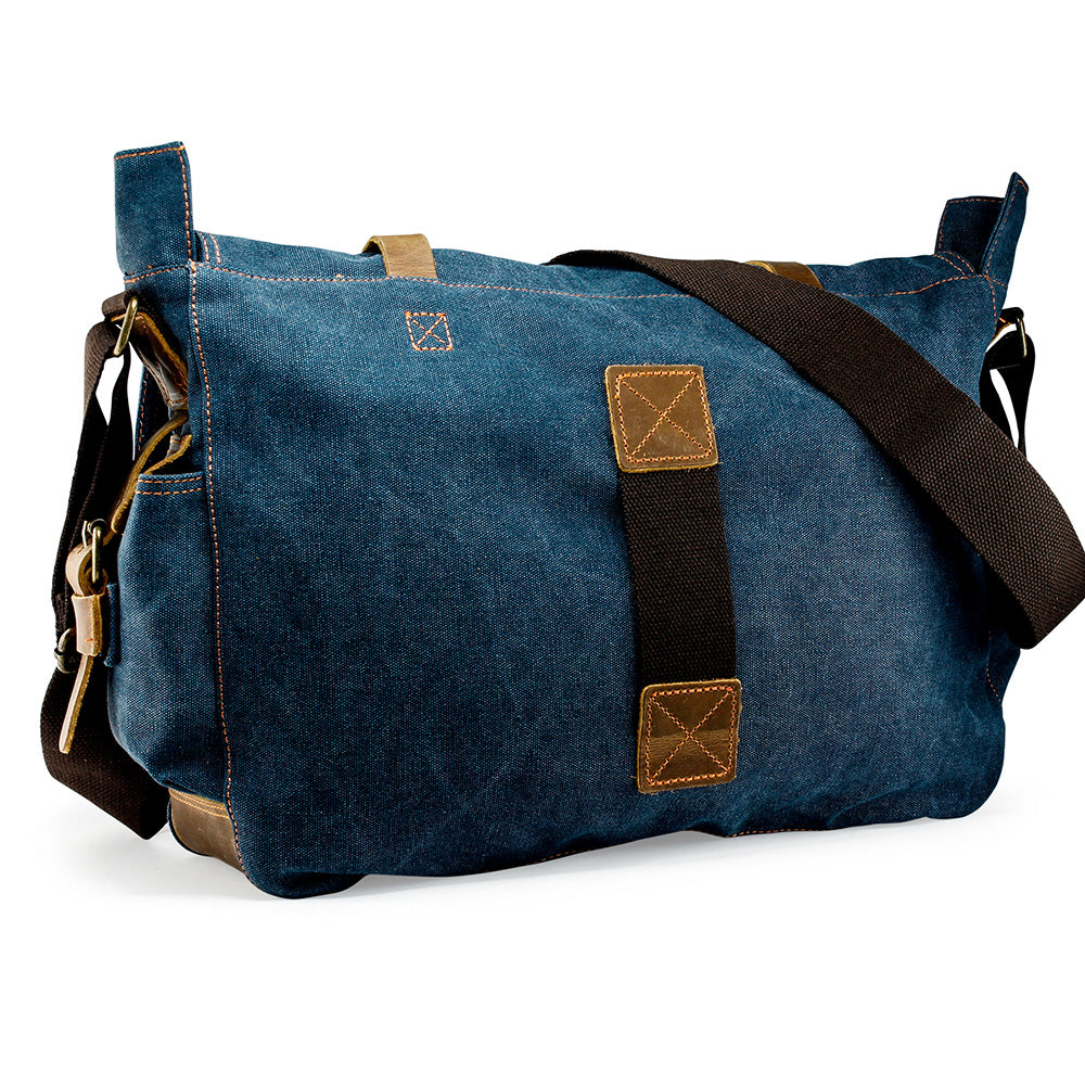 GEARONIC Men's Messenger Bag Laptop Satchel Vintage Shoulder Military Crossbody