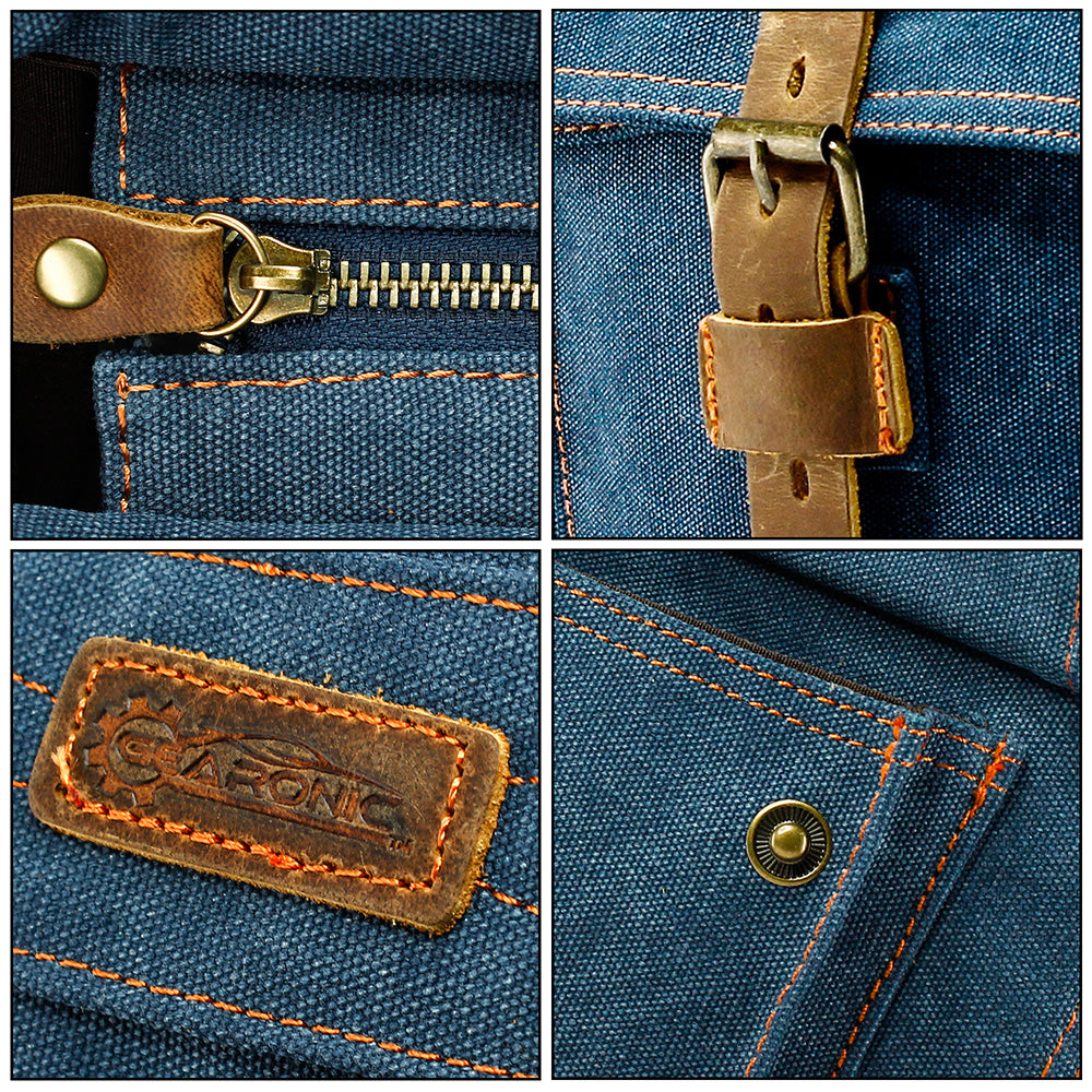 GEARONIC Men's Messenger Bag Laptop Satchel Vintage Shoulder Military Crossbody