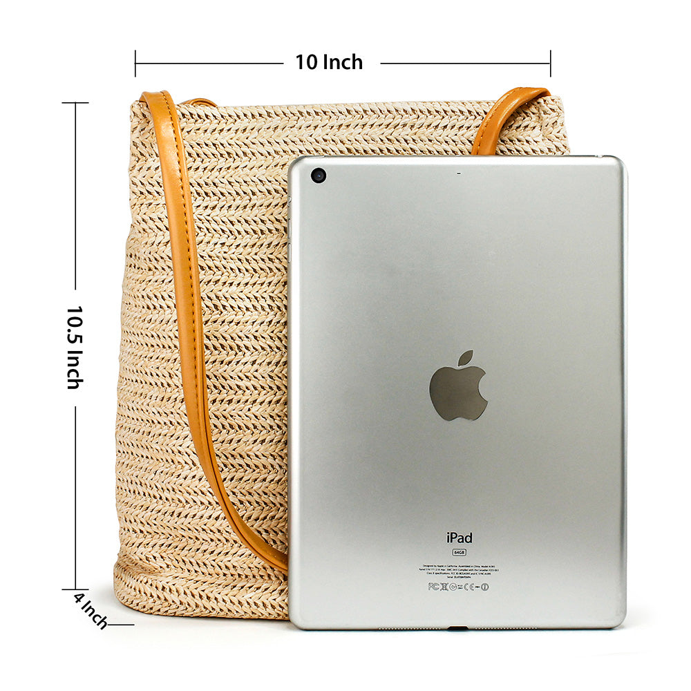 Women Straw Beach Bag tote Shoulder Bag Summer Handbag
