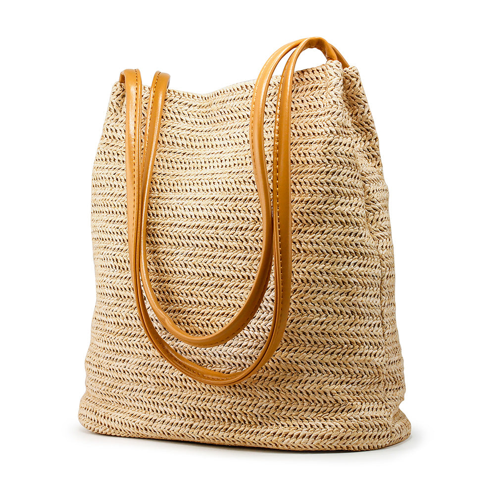 Women Straw Beach Bag tote Shoulder Bag Summer Handbag