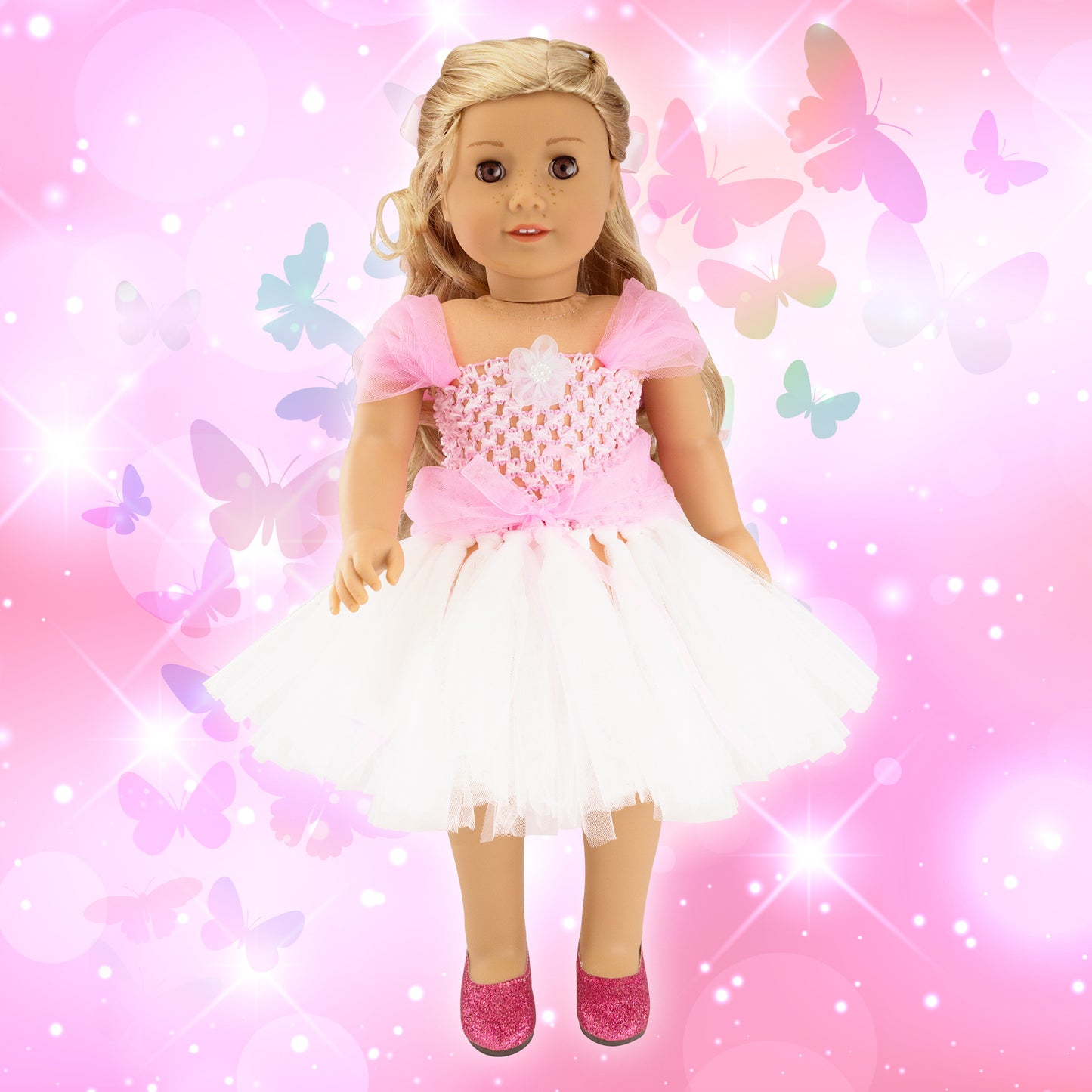 Oct17 Doll Clothes for American Girl 18? inch Dolls Outifts Fairy Butterfly Dress Accessories