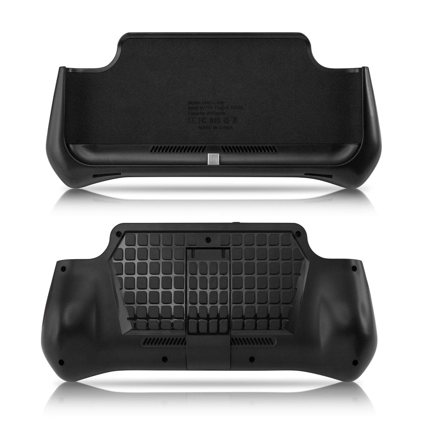 8000 MAH USB-C PD External Battery Charging Case for Nintendo Switch Lite with Built-In Kick Stand, Power Bank Travel Backup & Charger Cable