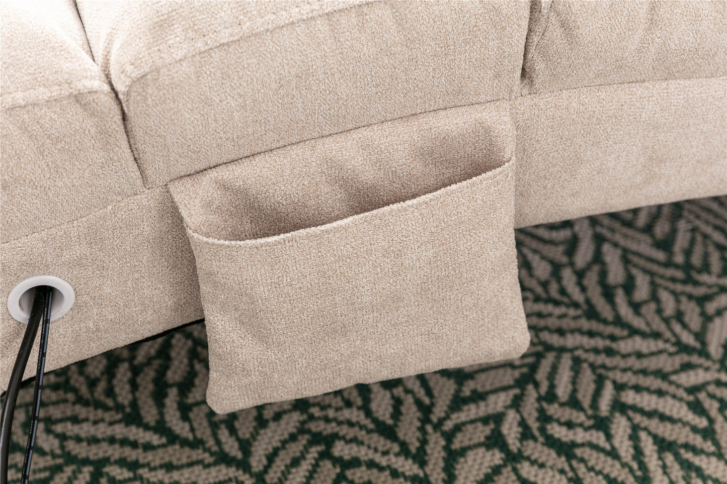 COOLMORE Linen Chaise Lounge: Modern Long Lounger for Office or Living Room - Indoor Chair with Stylish Design, Comfortable Seating, and Versatile Use - Available in Various Colors and Sizes