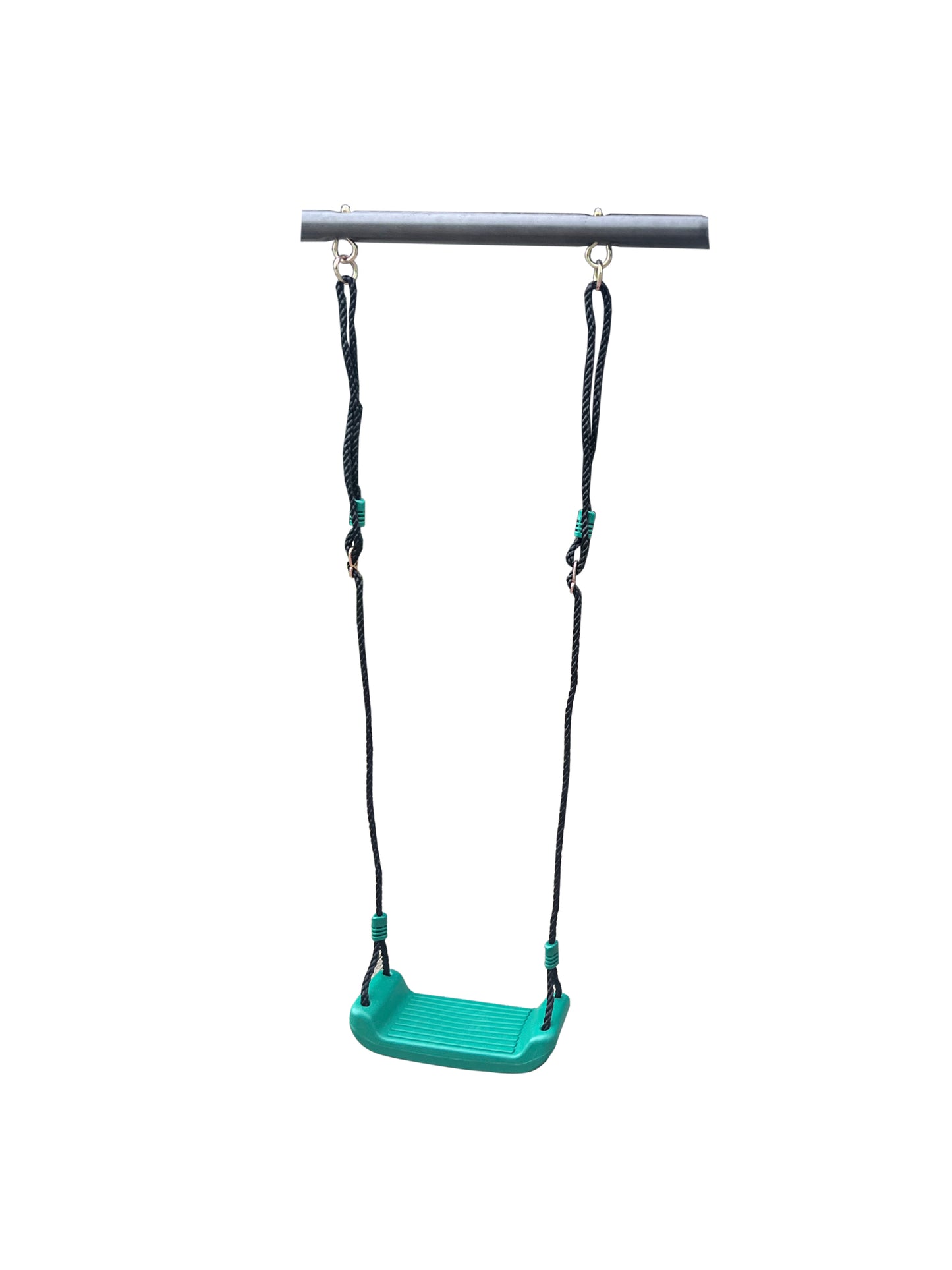 Blackish Green Four Function Swingset with Metal Plastic Swing Seat - 550lbs, Outdoor Playground for Age 3+