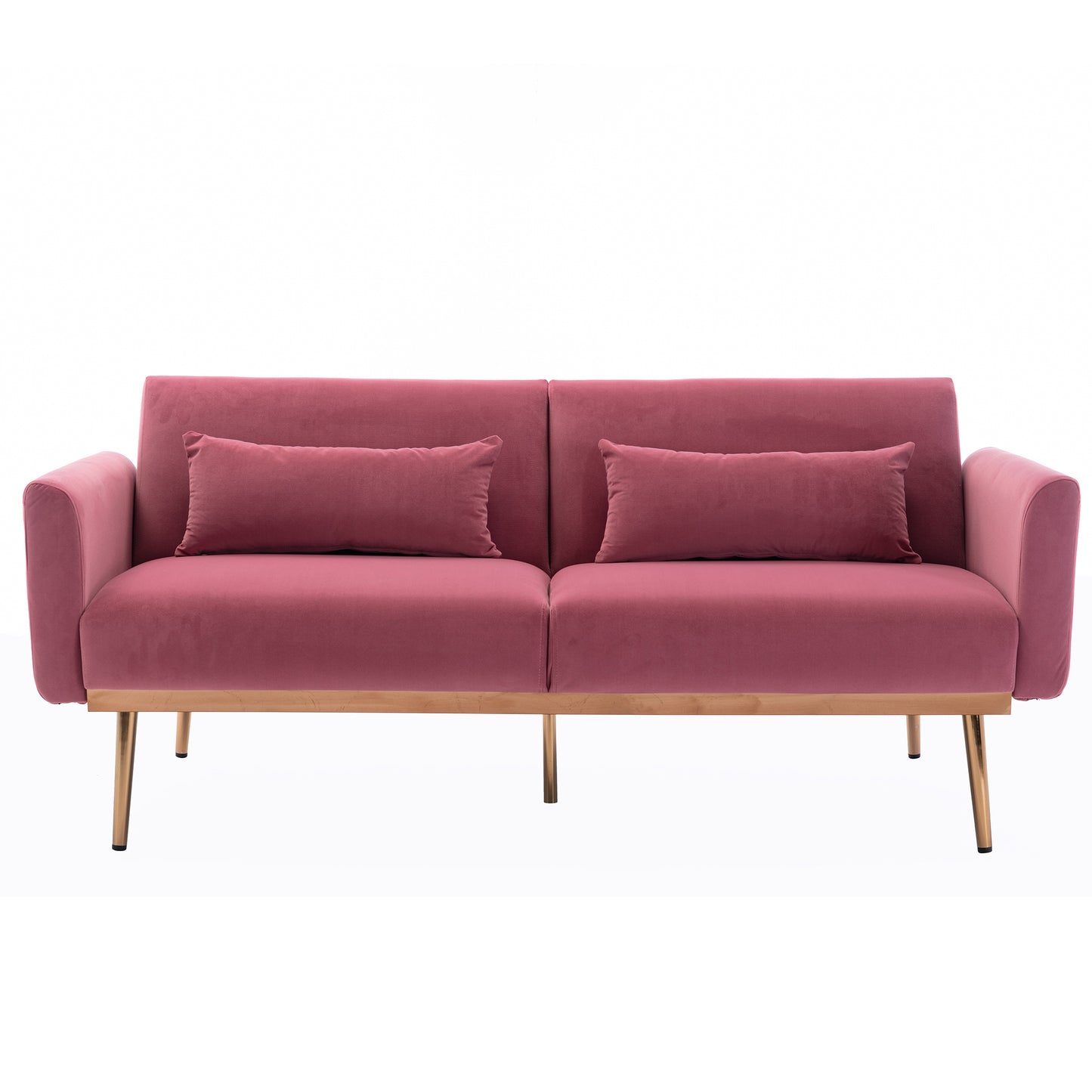 COOLMORE Velvet Sofa - Accent Loveseat with Metal Feet | Stylish and Comfortable Furniture for Your Living Space | Available in Various Colors and Sizes
