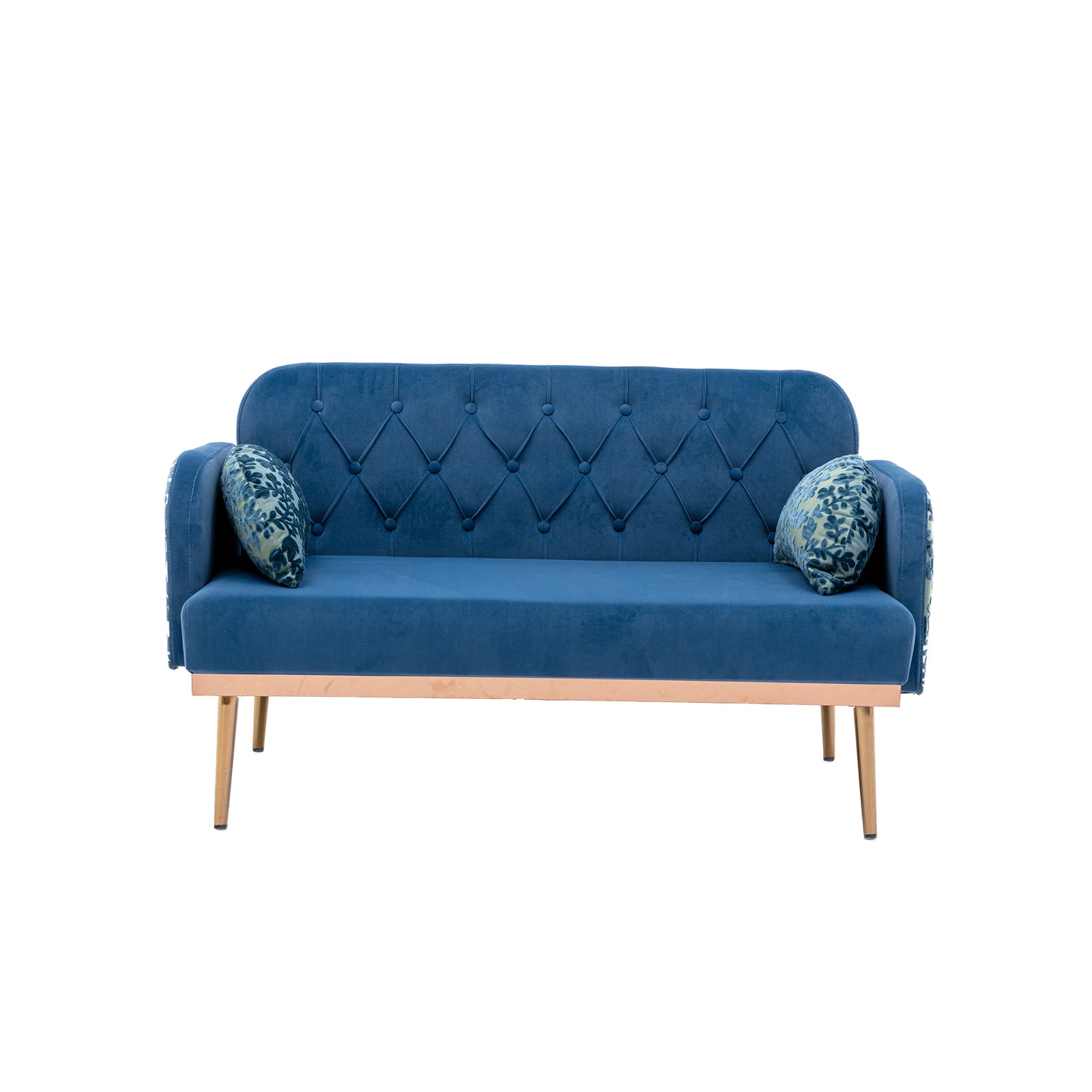 COOLMORE Velvet Sofa: Accent Loveseat with Metal Feet - Stylish, Comfortable, and Durable Furniture for Your Living Space