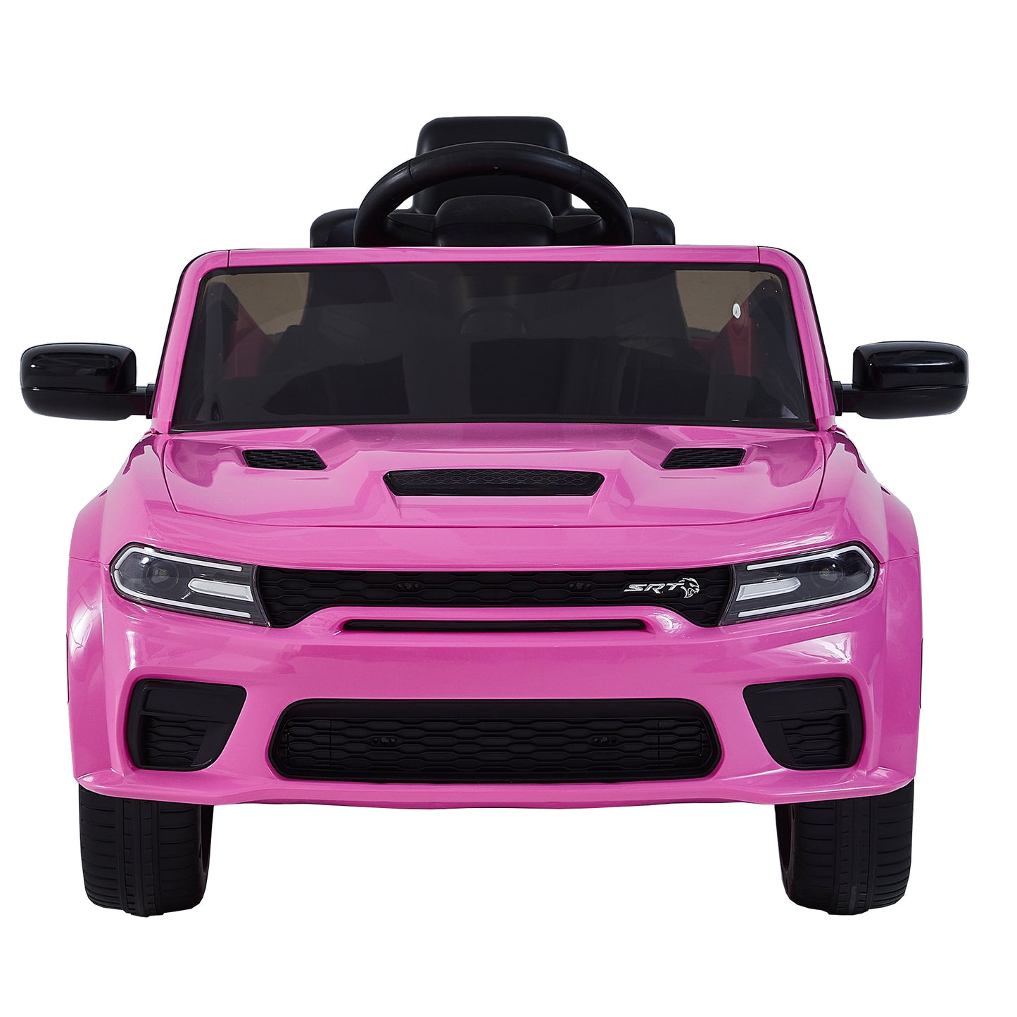 12v Kids Ride On Car with Remote Control, Three Speeds, Power Display, Slow Start, USB, MP3, Bluetooth, LED Light, Four Wheel Suspension - Licensed DODGE Charger