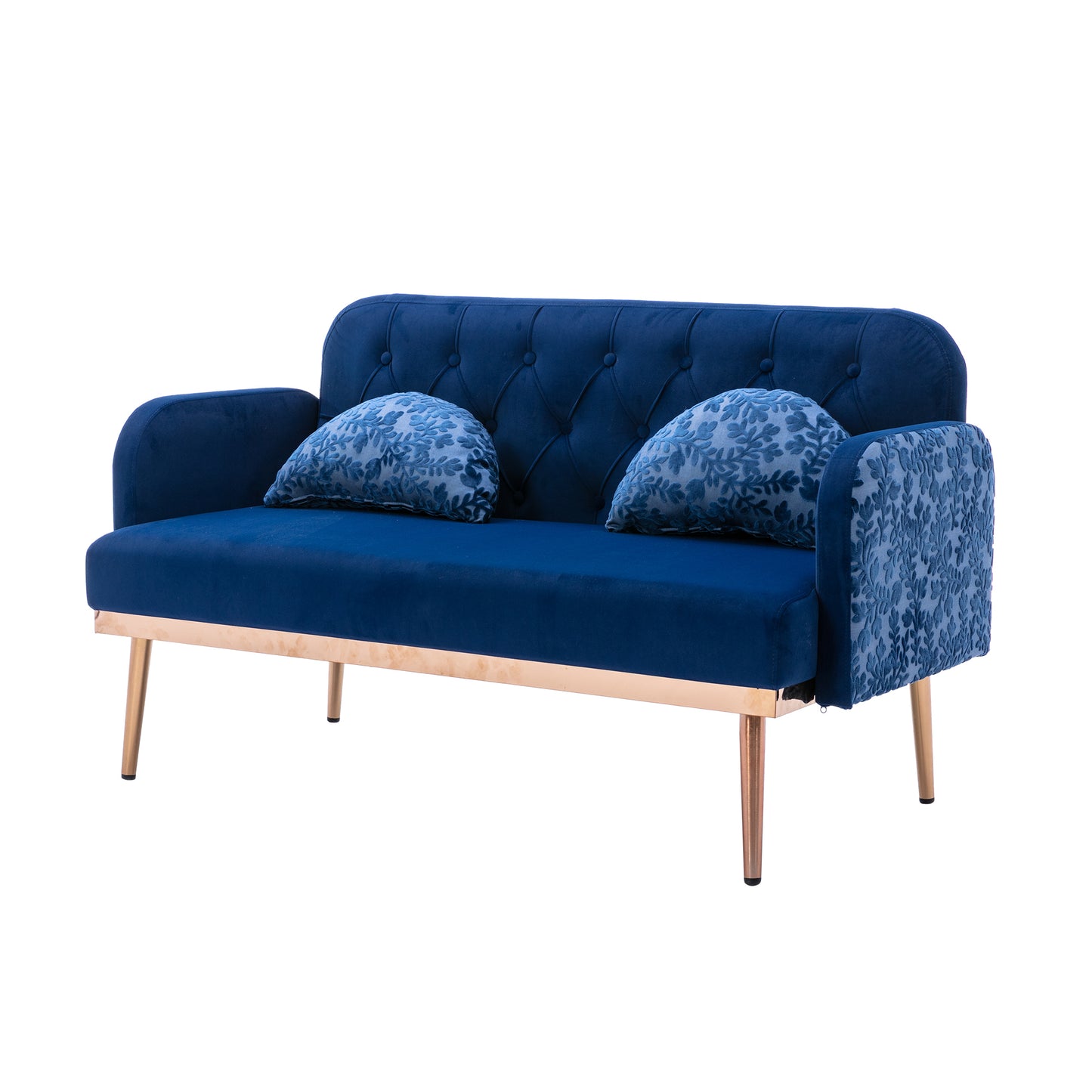 COOLMORE Velvet Sofa: Accent Loveseat with Metal Feet - Stylish, Comfortable, and Durable - Available in Various Sizes and Colors