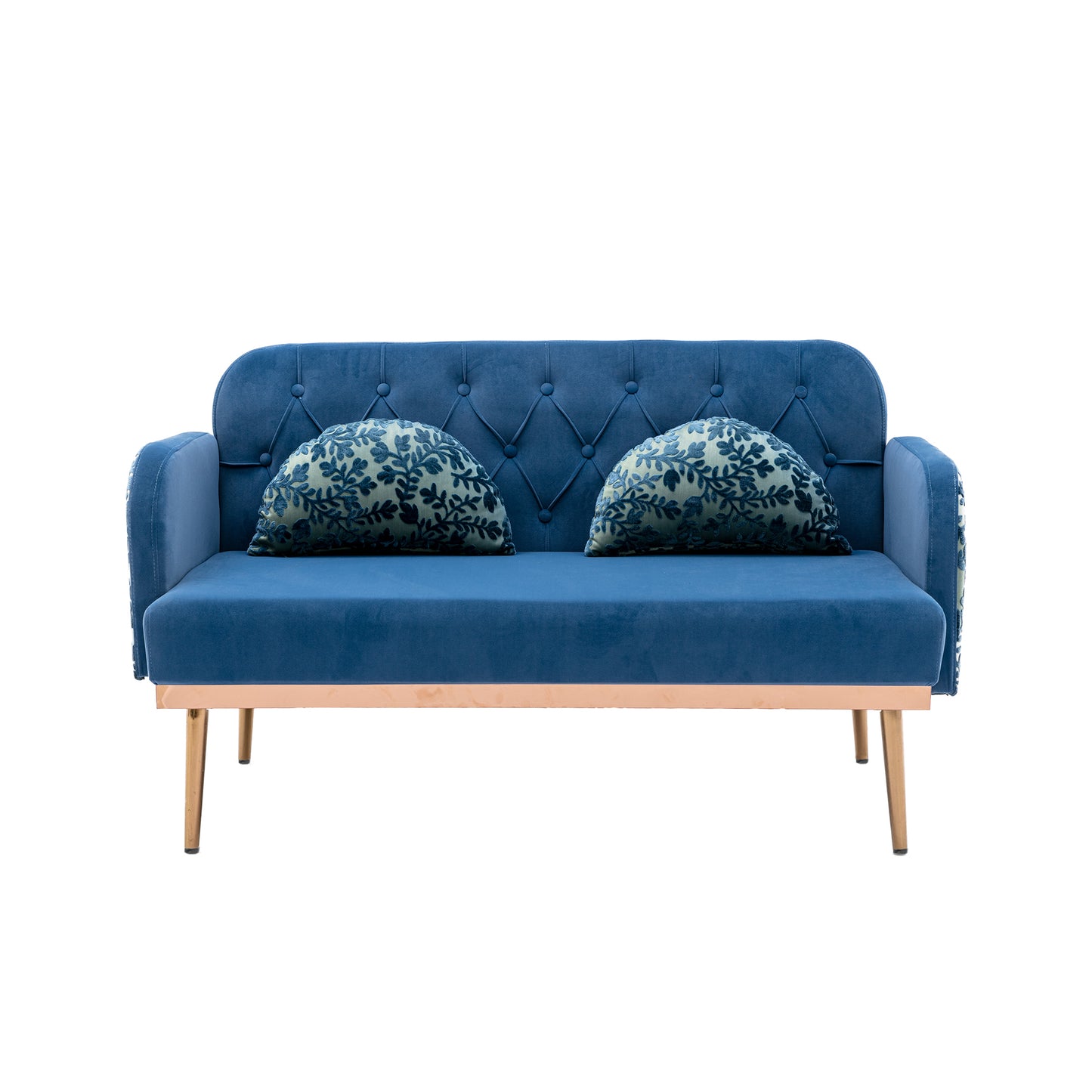 COOLMORE Velvet Sofa: Accent Loveseat with Metal Feet - Stylish, Comfortable, and Durable Furniture for Your Living Space
