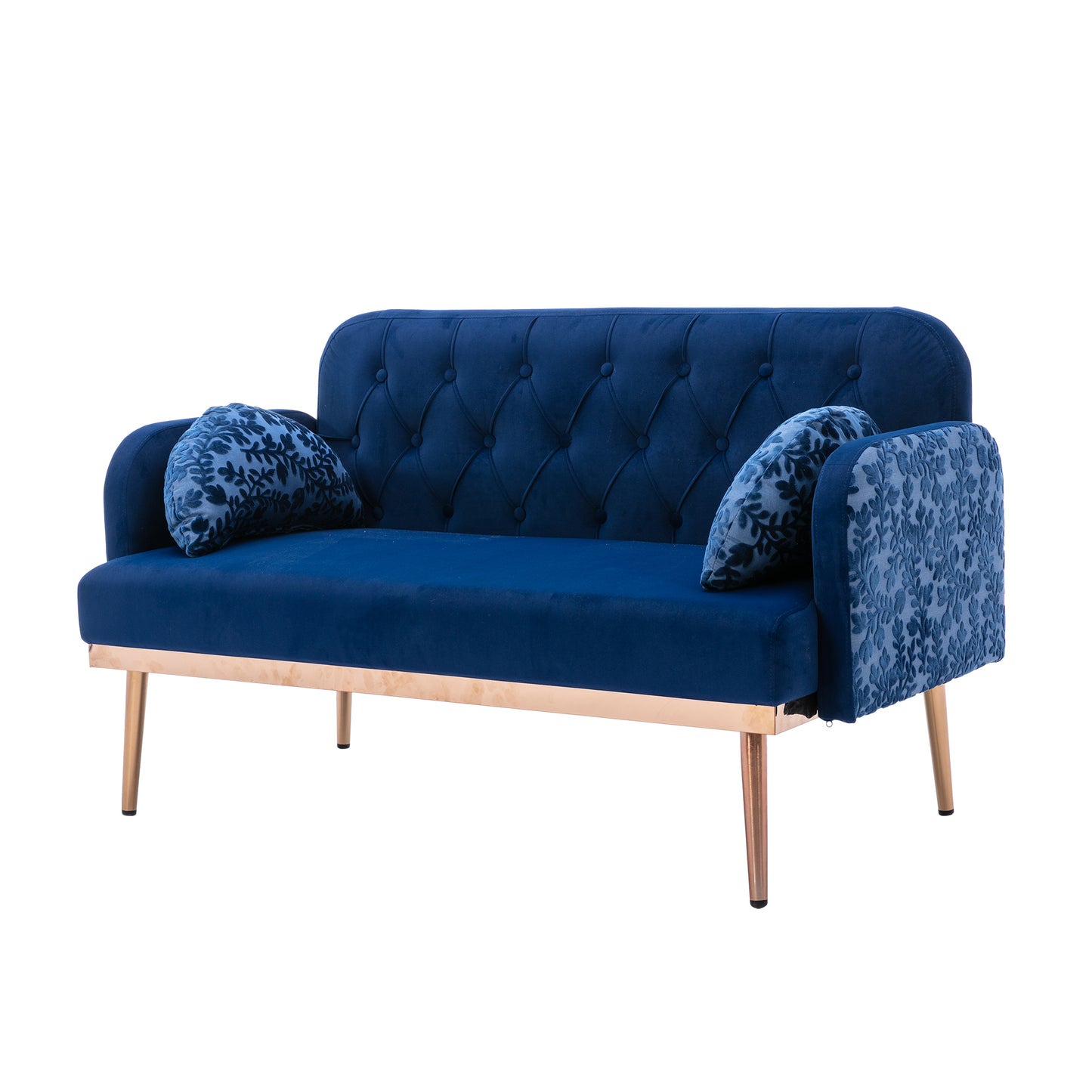 COOLMORE Velvet Sofa: Accent Loveseat with Metal Feet - Stylish, Comfortable, and Durable - Available in Various Sizes and Colors