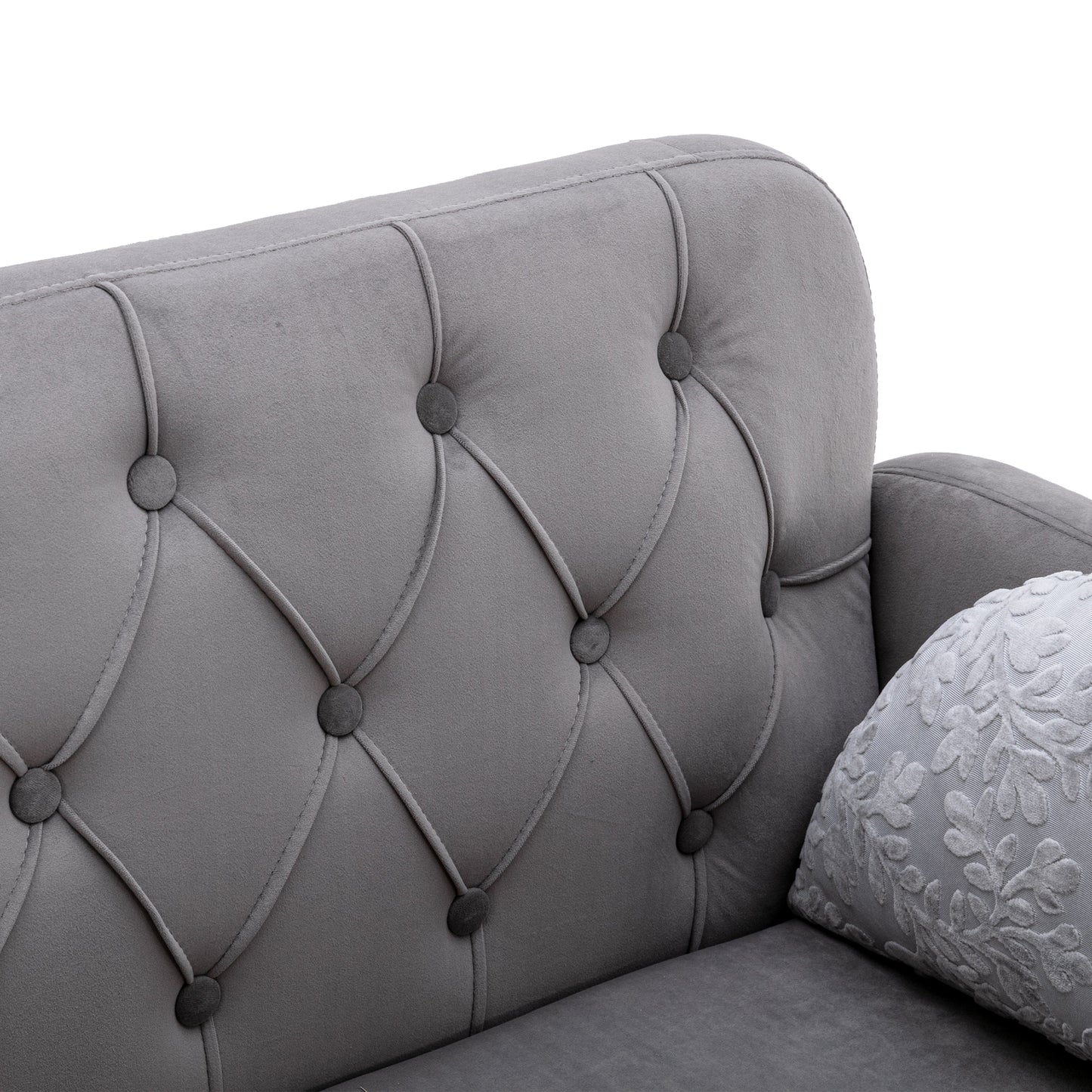 COOLMORE Velvet Sofa: Accent Loveseat with Metal Feet - Stylish, Comfortable, Various Sizes & Colors Available