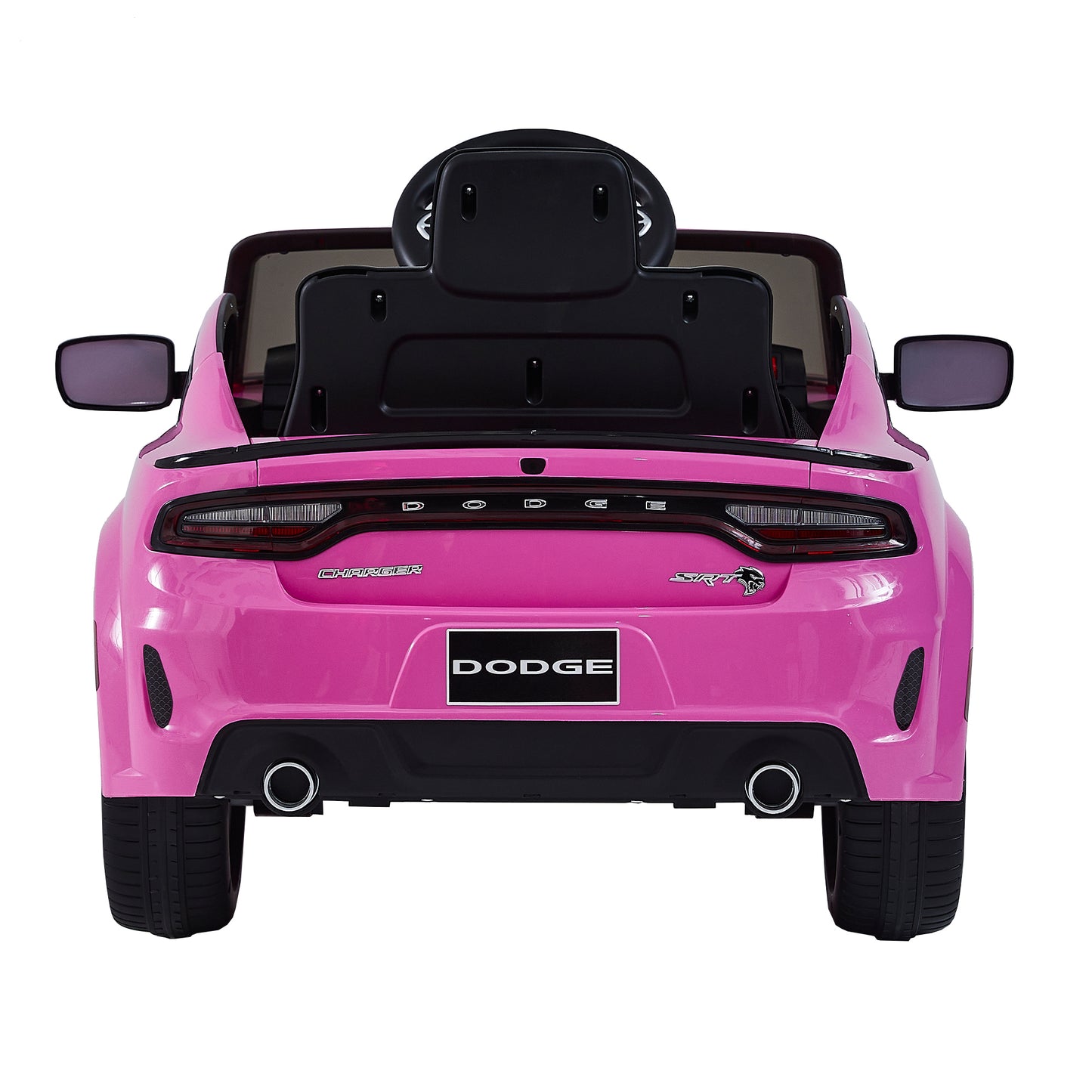 12v Kids Ride On Car with Remote Control, Three Speeds, Power Display, Slow Start, USB, MP3, Bluetooth, LED Light, Four Wheel Suspension - Licensed DODGE Charger