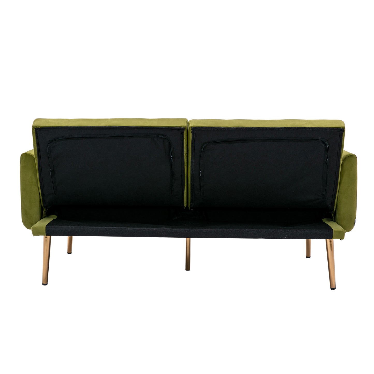 COOLMORE Velvet Accent Sofa with Rose Gold Metal Feet - Loveseat Size in Stunning Color Options
