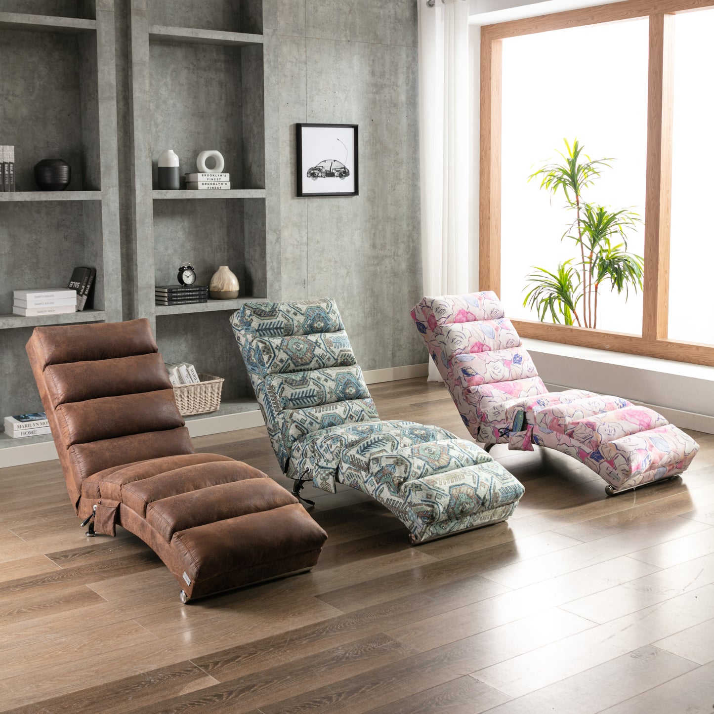 Linen Chaise Lounge Chair - Modern Long Lounger for Office or Living Room | COOLMORE | Indoor | Stylish Design | Comfortable Seating | Multiple Colors & Sizes