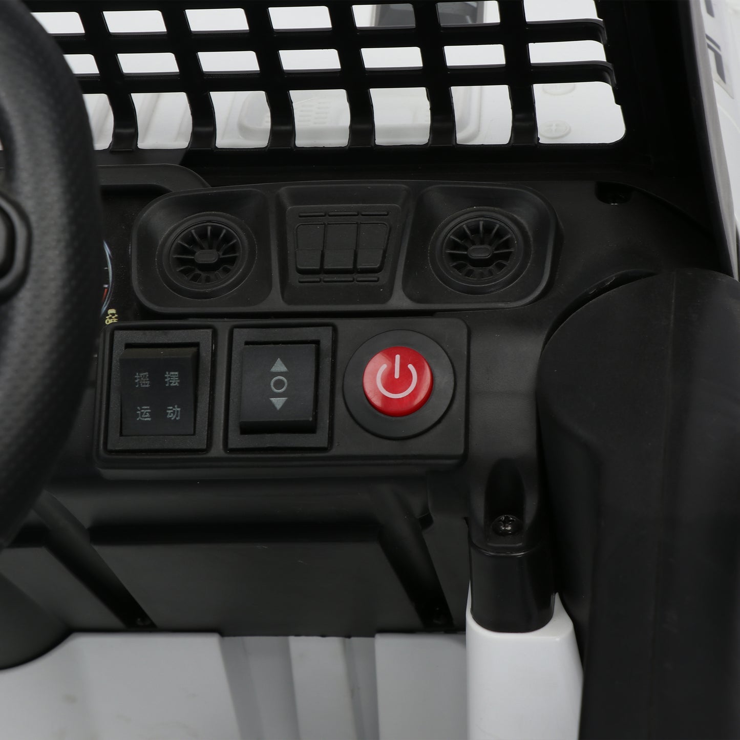 12v7A Kids Ride on Truck Car w/Parents Remote Control, 2.4G, Three-Speed Adjustable, Power Display, USB, MP3, Bluetooth, LED Light, Three-Point Safety Belt