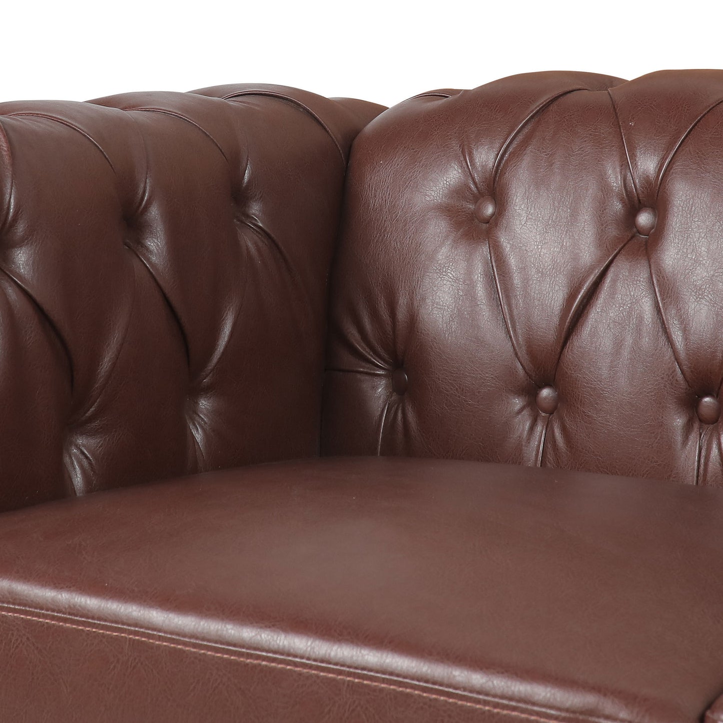 83.66 Inch Traditional Square Arm 3-Seater Sofa with Removable Cushion - Classic Design, Generous Size, Multiple Color Options