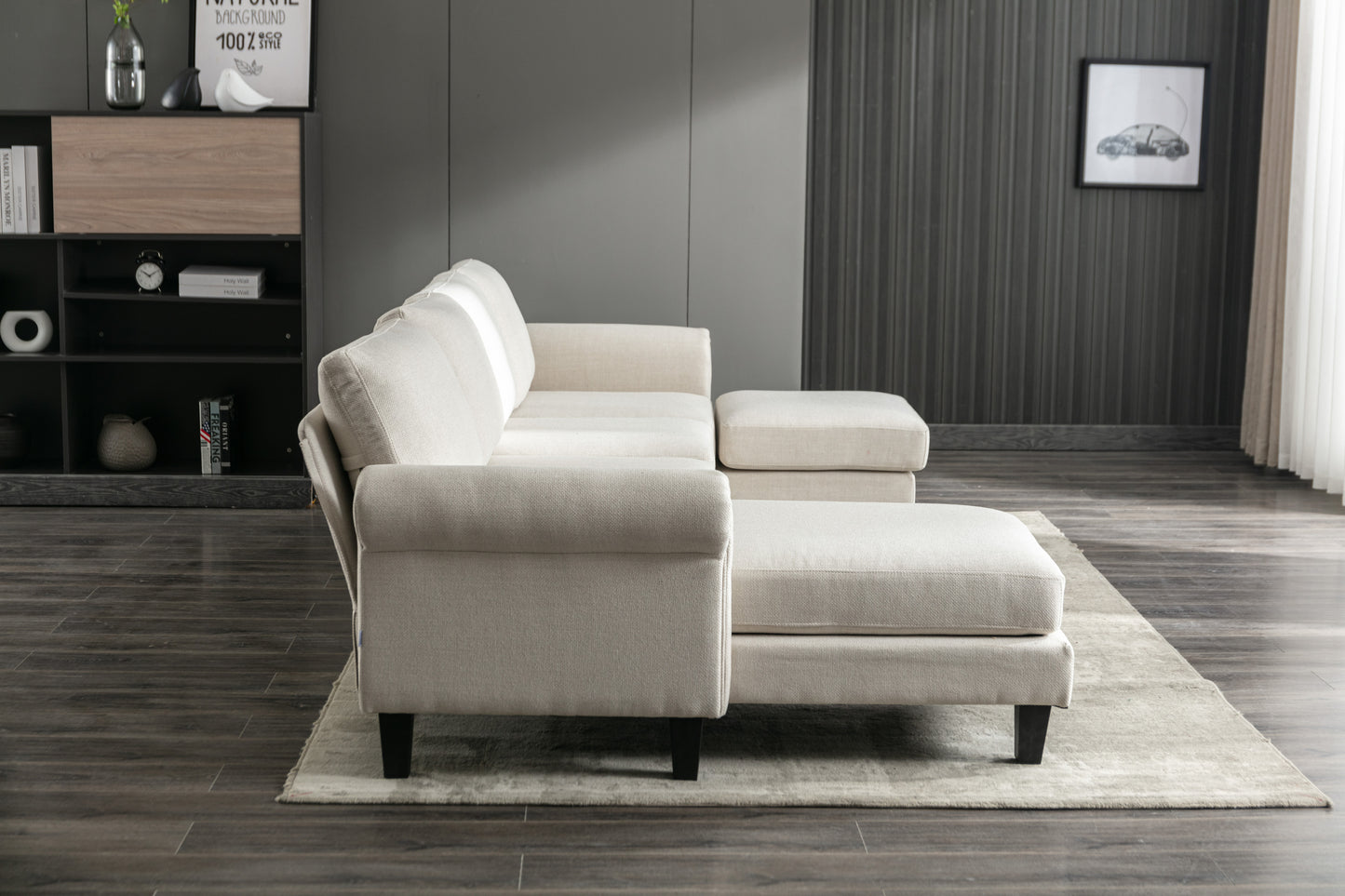 Accent your living room with the versatile COOLMORE Sofa Sectional - a stylish and comfortable addition to any home. Choose from a range of sizes and colors to suit your space.