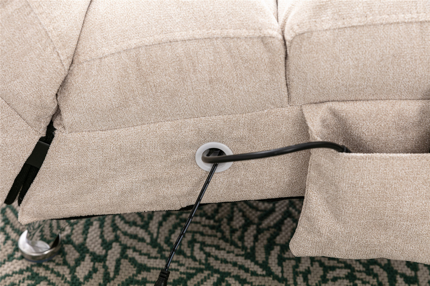 COOLMORE Linen Chaise Lounge: Modern Long Lounger for Office or Living Room - Indoor Chair with Stylish Design, Comfortable Seating, and Versatile Use - Available in Various Colors and Sizes