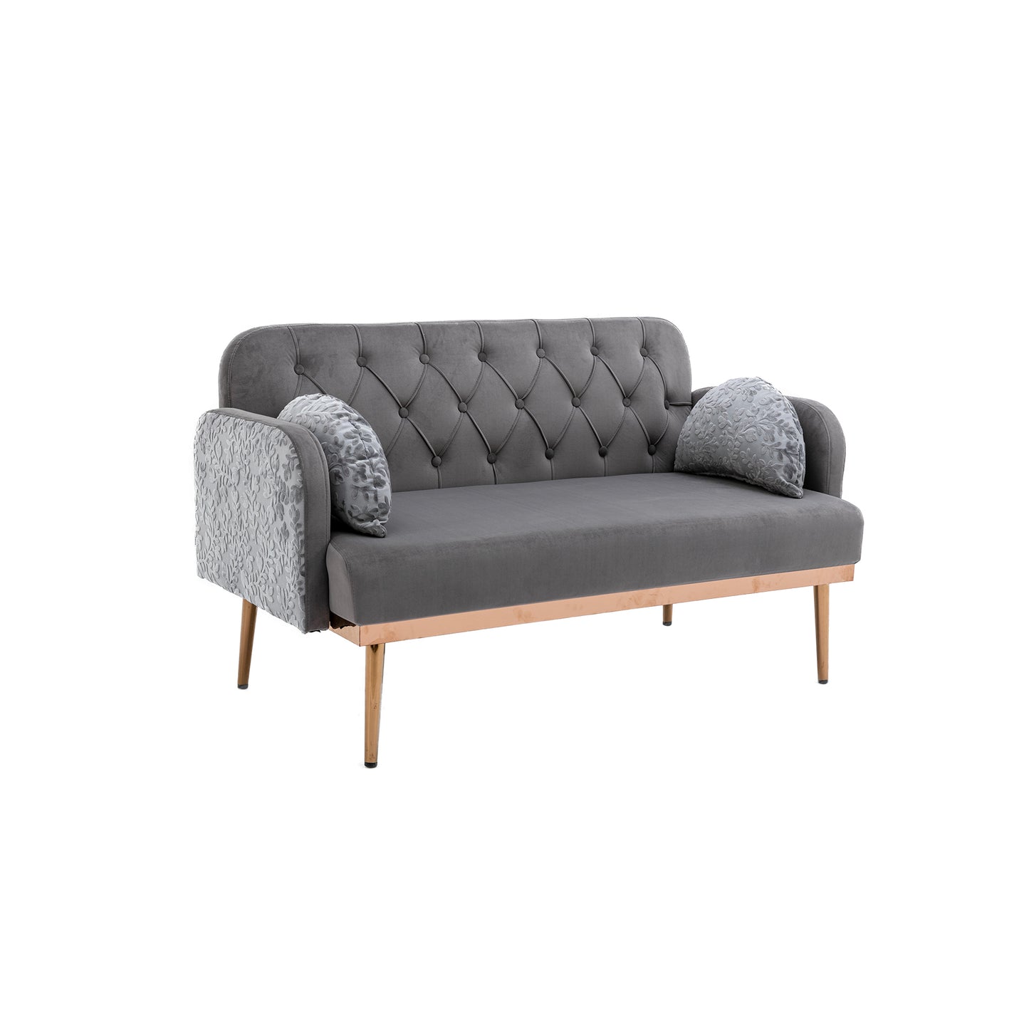 COOLMORE Velvet Sofa: Accent Loveseat with Metal Feet - Stylish, Comfortable, Various Sizes & Colors Available