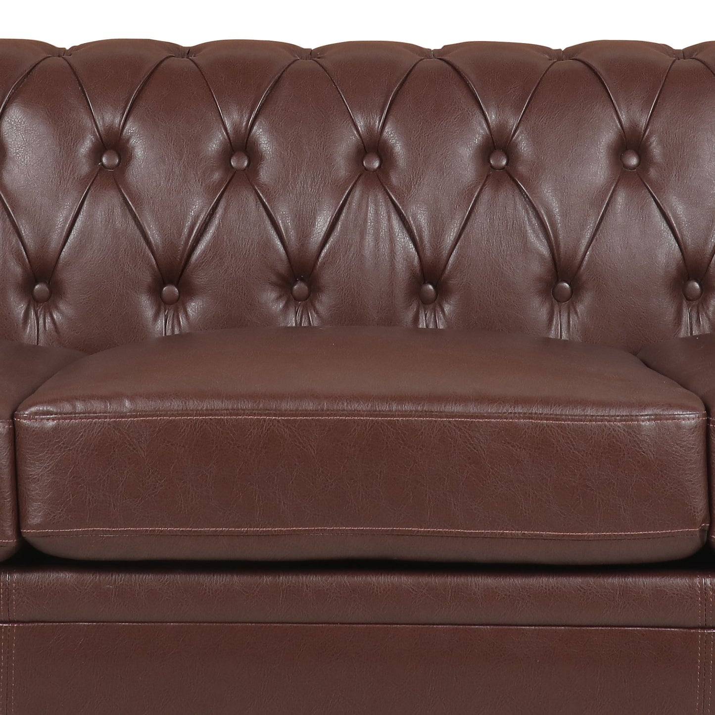 83.66 Inch Traditional Square Arm 3-Seater Sofa with Removable Cushion - Classic Design, Generous Size, Multiple Color Options