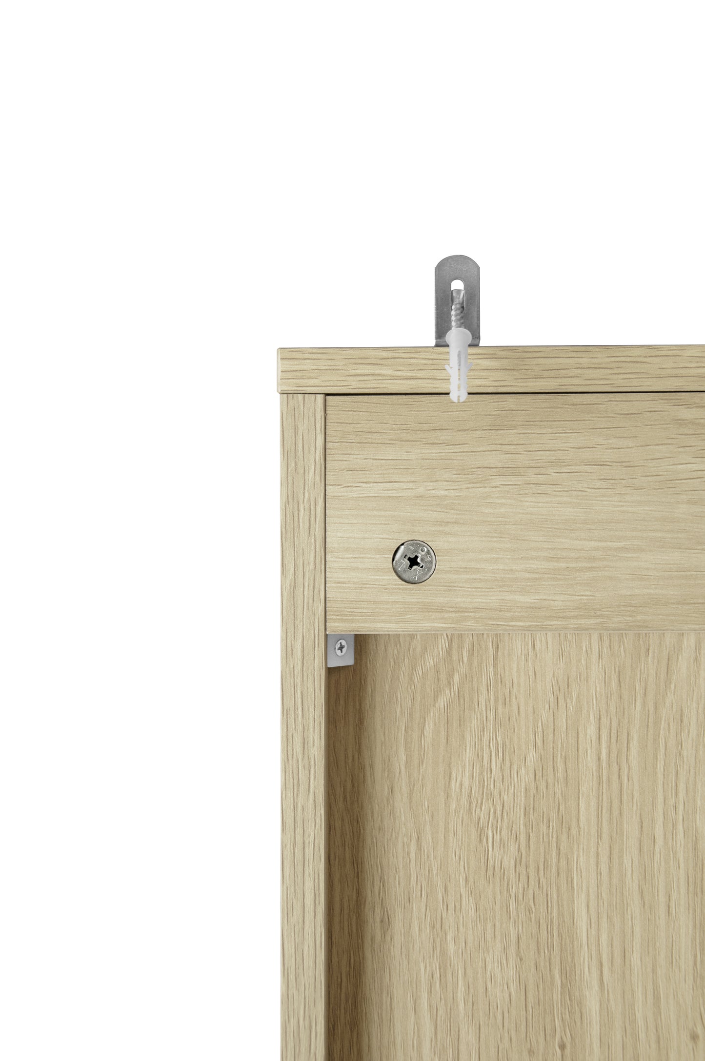 4 Door Cabinet with 4 Adjustable Shelves Storage Cabinet 72" Tall