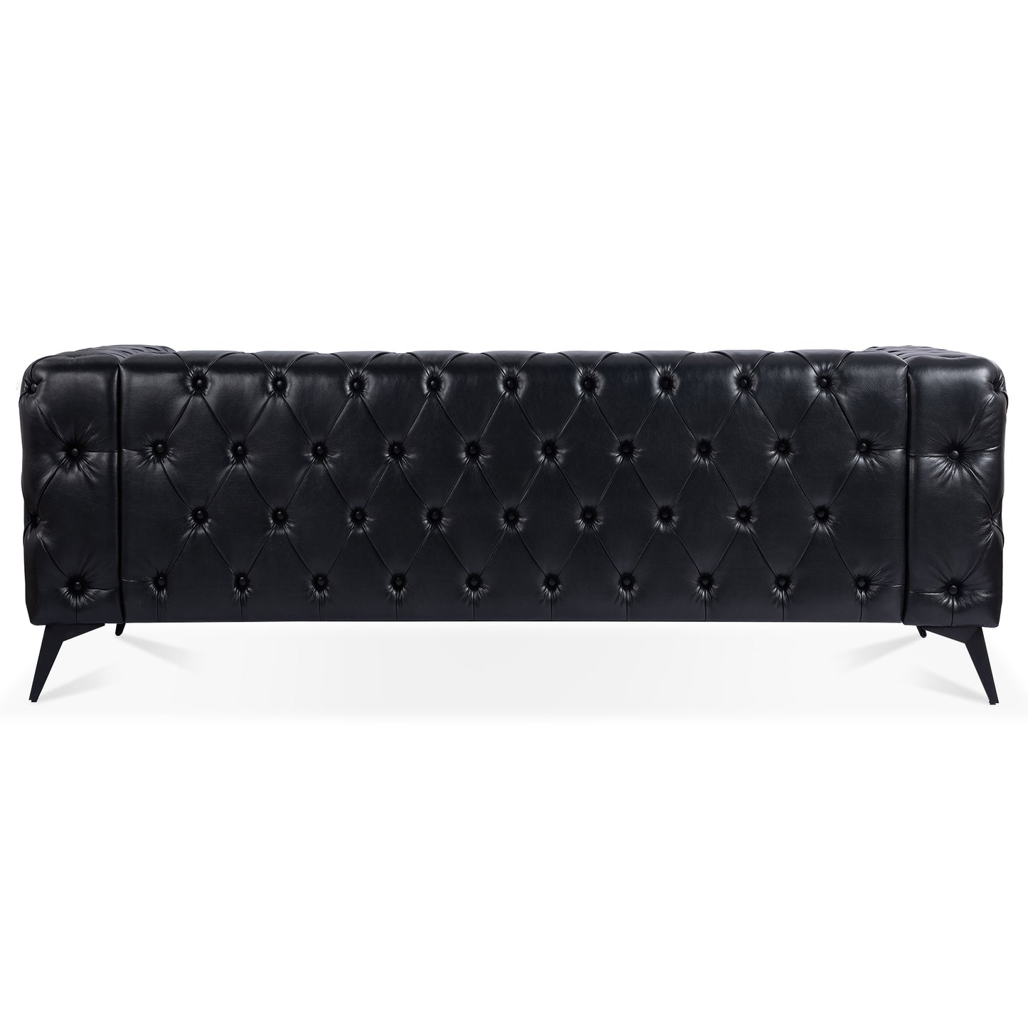 Traditional Square Arm Removable Cushion 3 Seater Sofa, 84.06" Width, Various Colors