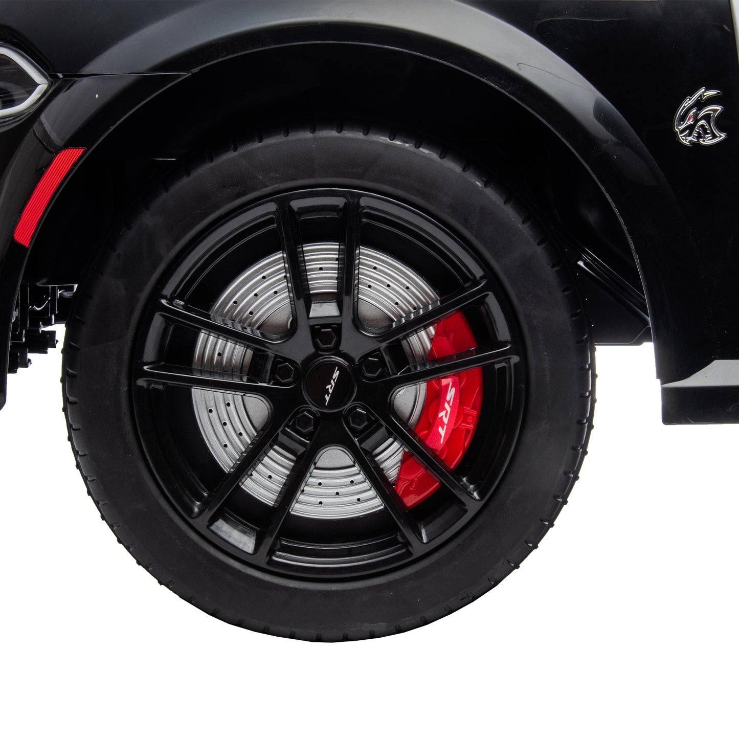 12V Licensed Dodge Charger Kids Ride On Police Car | Remote Control, Adjustable Speeds, Power Display | USB, MP3, Bluetooth, LED Lights | Four-Wheel Suspension, Slow Start | Black