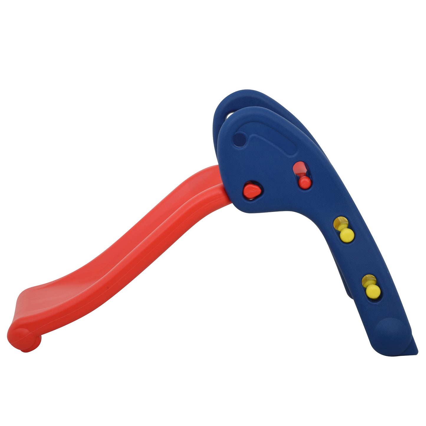 Kids Plastic Foldable Slide - CE Proved Indoor Playground Equipment - Blue/Red/Yellow (XSL001)