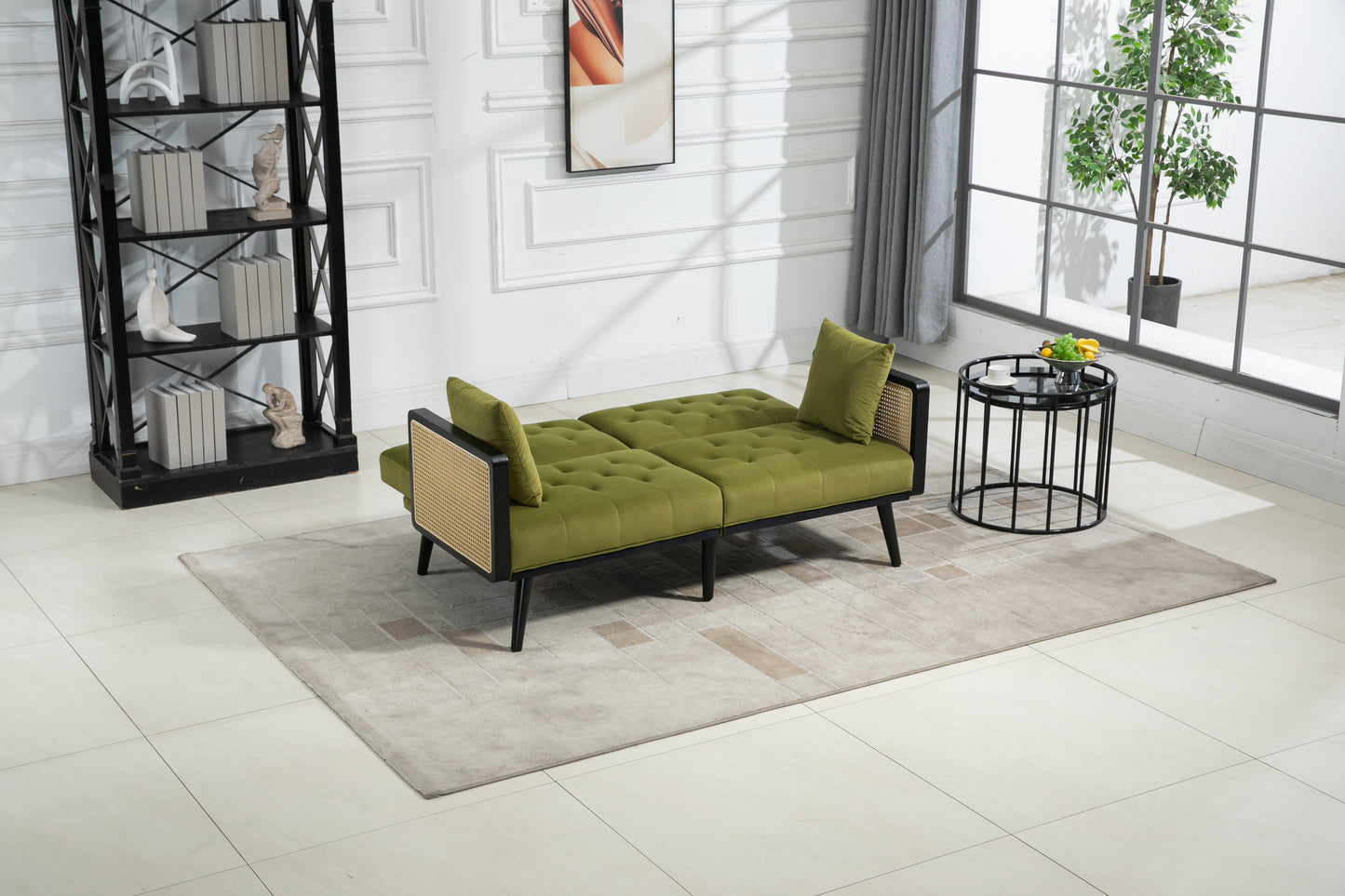 COOLMORE Velvet Sofa: Accent Loveseat with Metal Feet - Stylish and Comfortable Furniture for Your Living Space