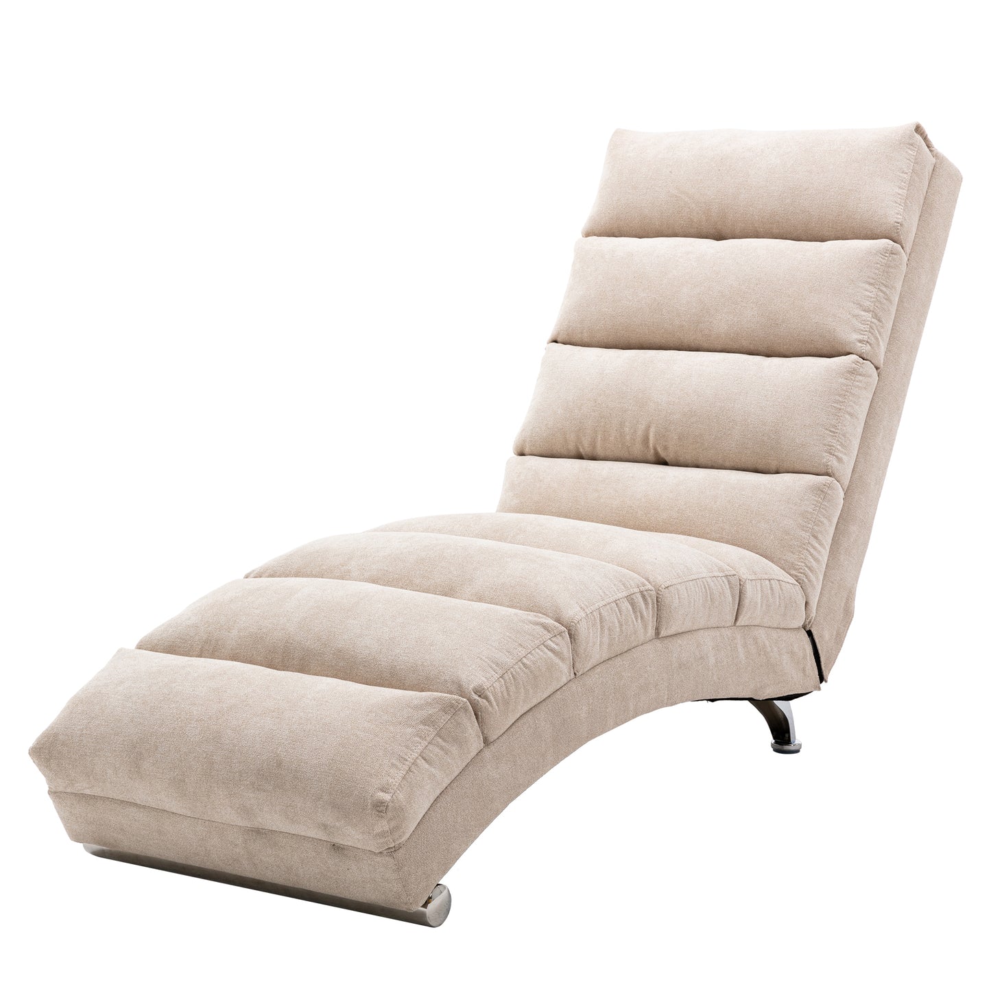 COOLMORE Linen Chaise Lounge: Modern Long Lounger for Office or Living Room - Indoor Chair with Stylish Design, Comfortable Seating, and Versatile Use - Available in Various Colors and Sizes
