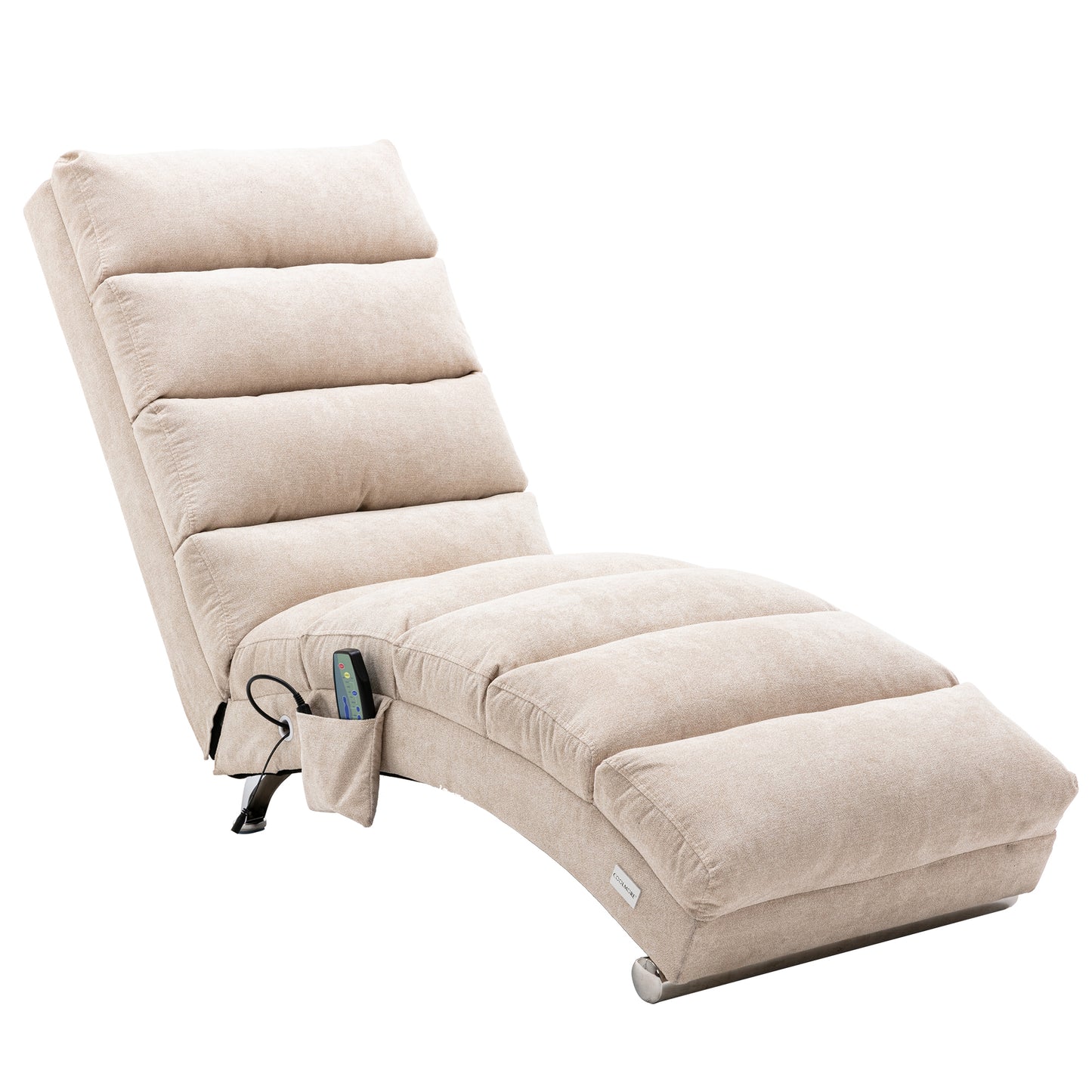 COOLMORE Linen Chaise Lounge: Modern Long Lounger for Office or Living Room - Indoor Chair with Stylish Design, Comfortable Seating, and Versatile Use - Available in Various Colors and Sizes