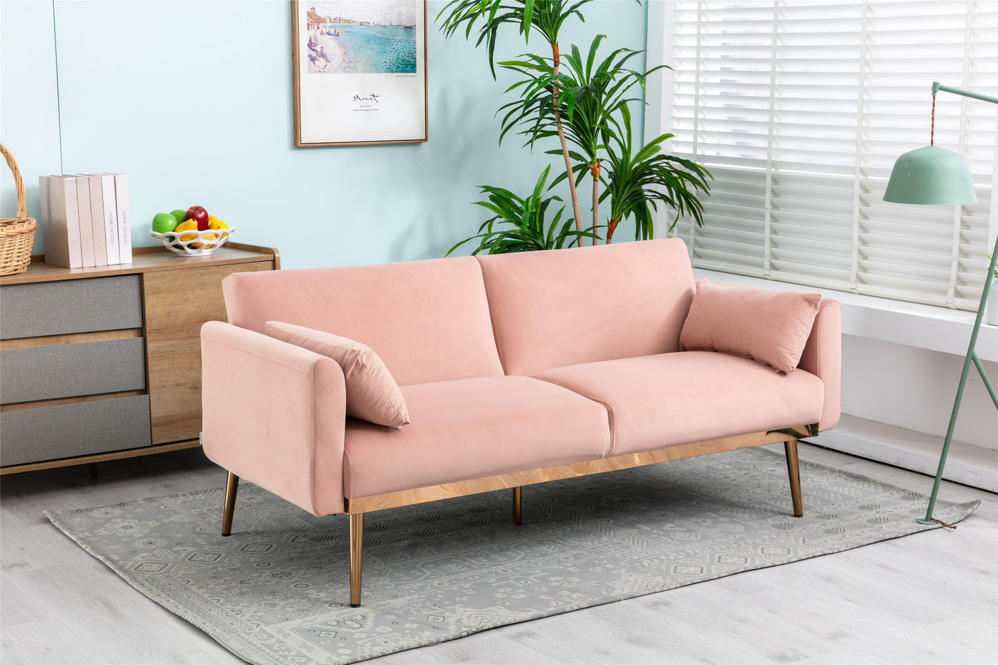 COOLMORE Velvet Sofa: Accent & Loveseat with Metal Feet - Stylish and Comfortable | Various Colors & Sizes Available