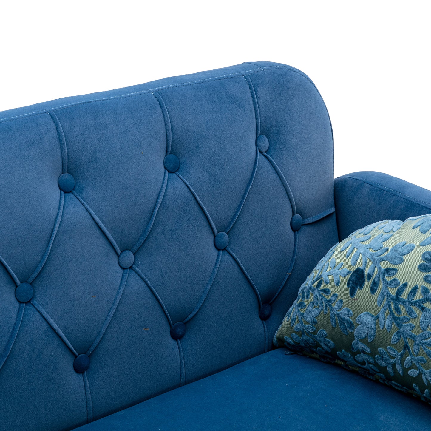 COOLMORE Velvet Sofa: Accent Loveseat with Metal Feet - Stylish, Comfortable, and Durable Furniture for Your Living Space