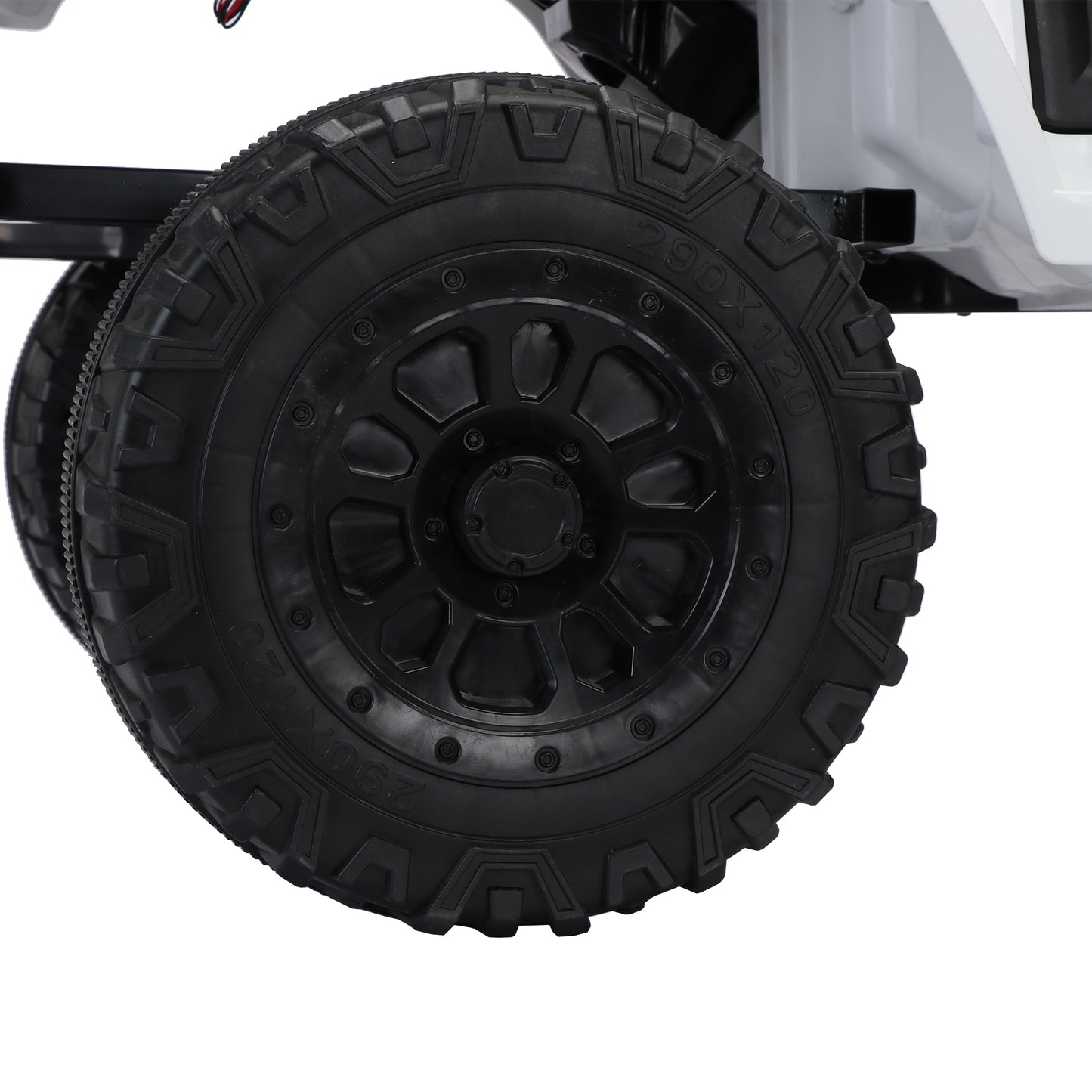 12v7A Kids Ride on Truck Car w/Parents Remote Control, 2.4G, Three-Speed Adjustable, Power Display, USB, MP3, Bluetooth, LED Light, Three-Point Safety Belt