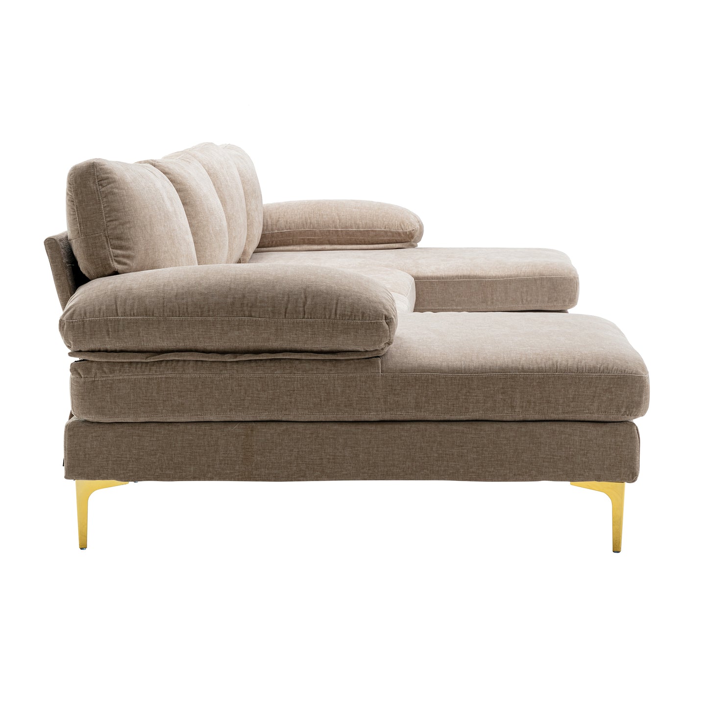 Accentuate Your Living Room with the COOLMORE Sectional Sofa - Stylish, Comfortable, and Versatile Design in Multiple Colors and Sizes Available